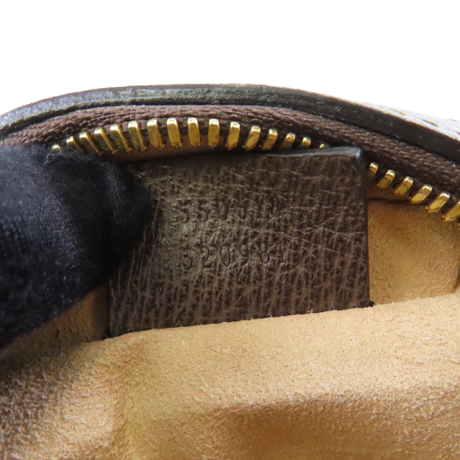 GUCCI 塗層帆布Ophidia GG金扣鏈帶肩背袋啡色