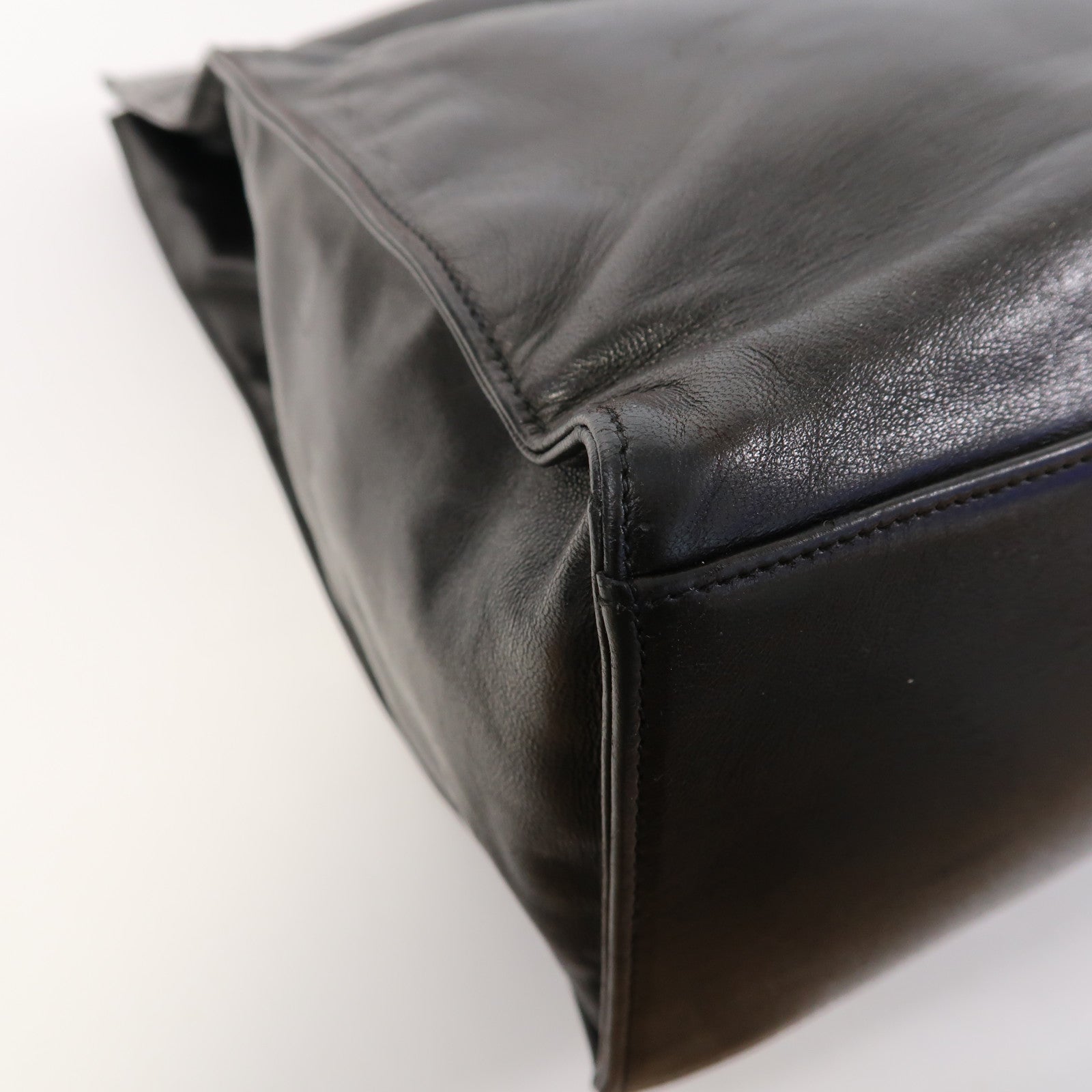 CHANEL 【激減優惠】羊皮皮革Vintage Tote Bag金扣手挽袋黑色