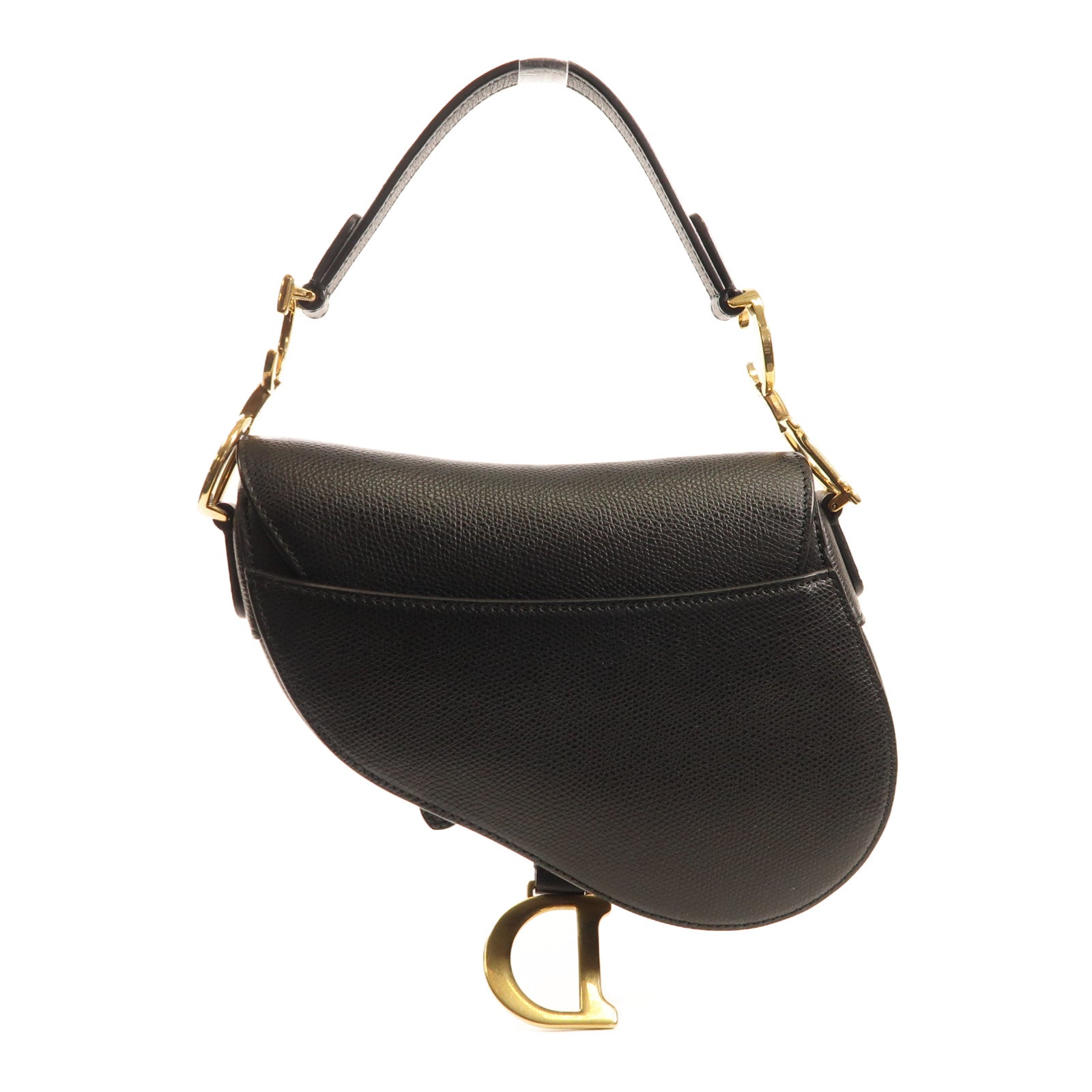 Dior 牛皮皮革Saddle Mini金扣手挽肩背兩用袋