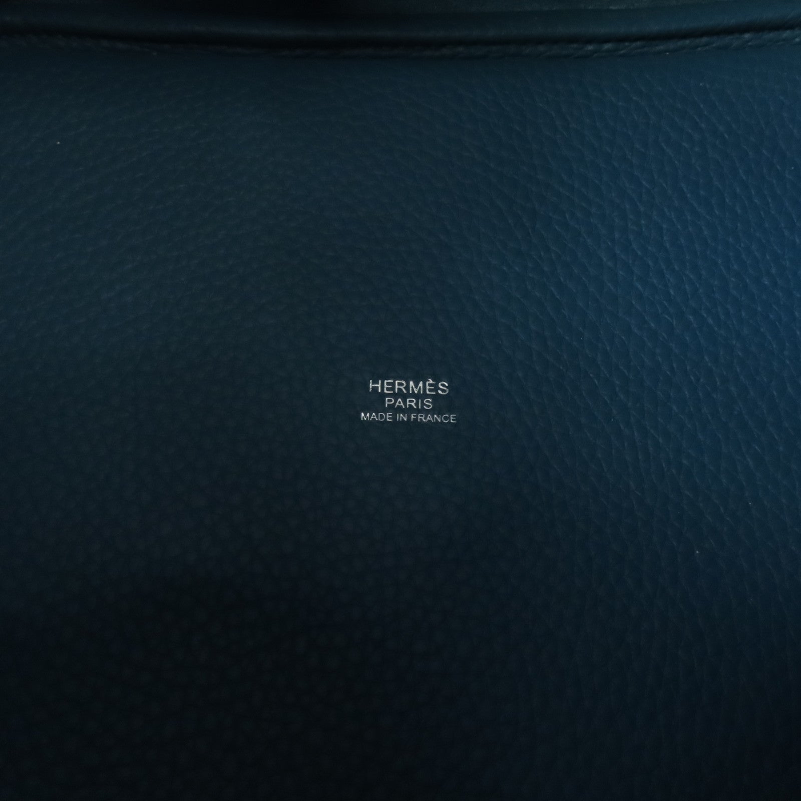 HERMES Clemence皮革Picotin MM Tote Bag銀扣手挽袋Bleu Paon/孔雀藍色