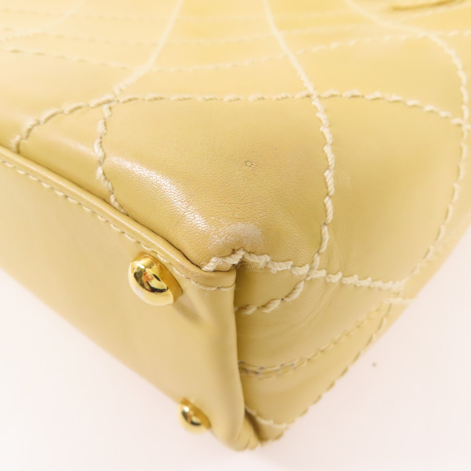 CHANEL 牛皮皮革Vintage Tote Bag金扣手挽袋