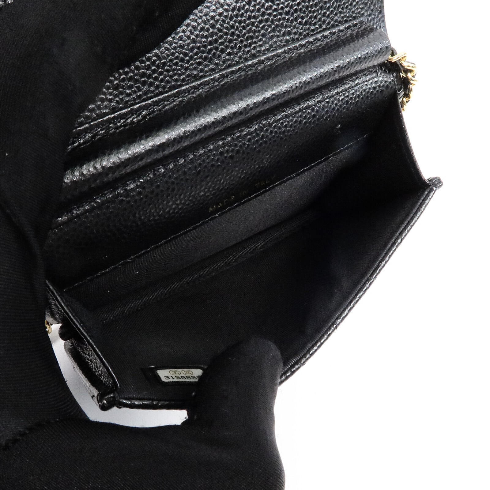 CHANEL 牛皮皮革Mini Walllet On Chain鏈帶肩背袋
