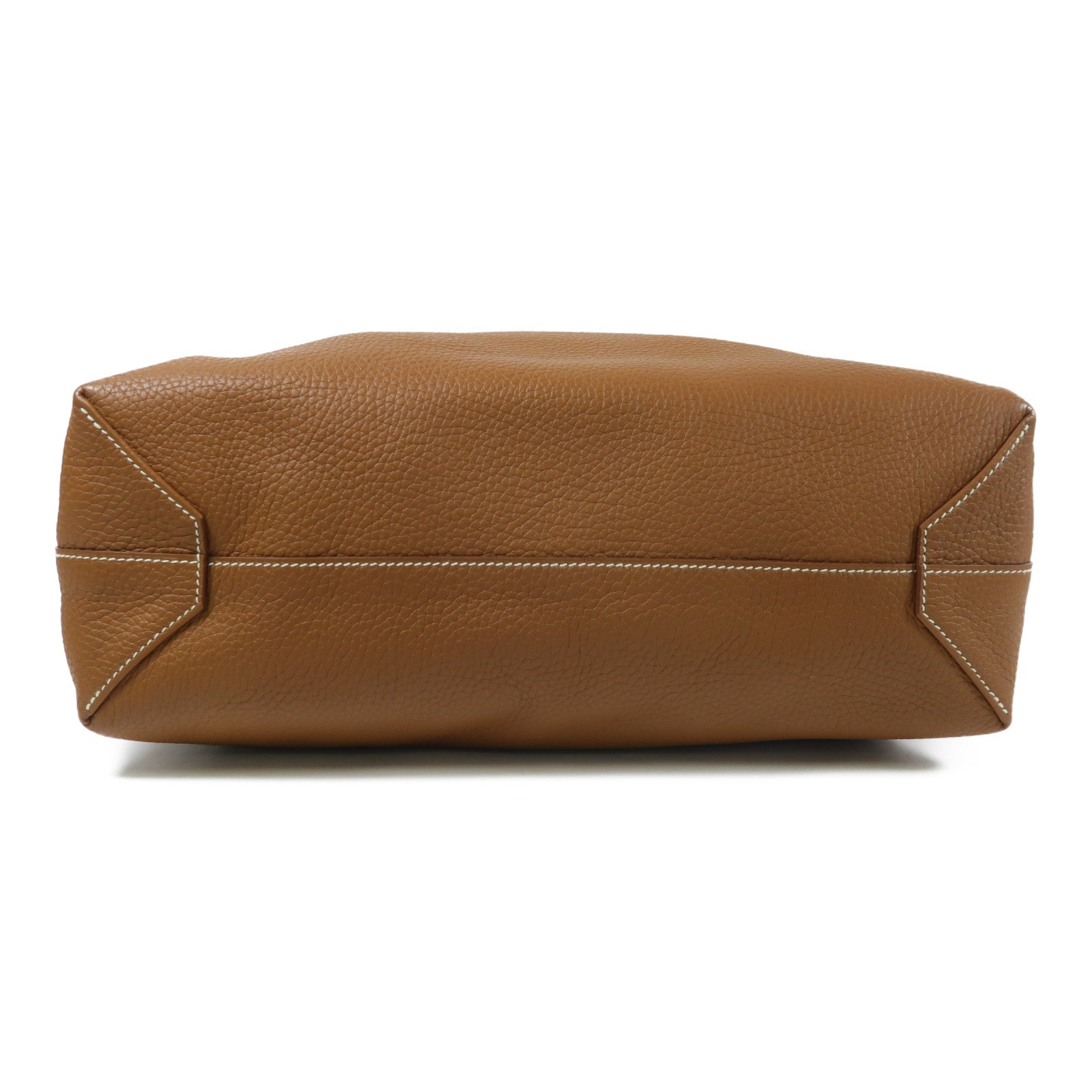 HERMES Clemence皮革Double Sens 45肩背袋Gold/Orange
