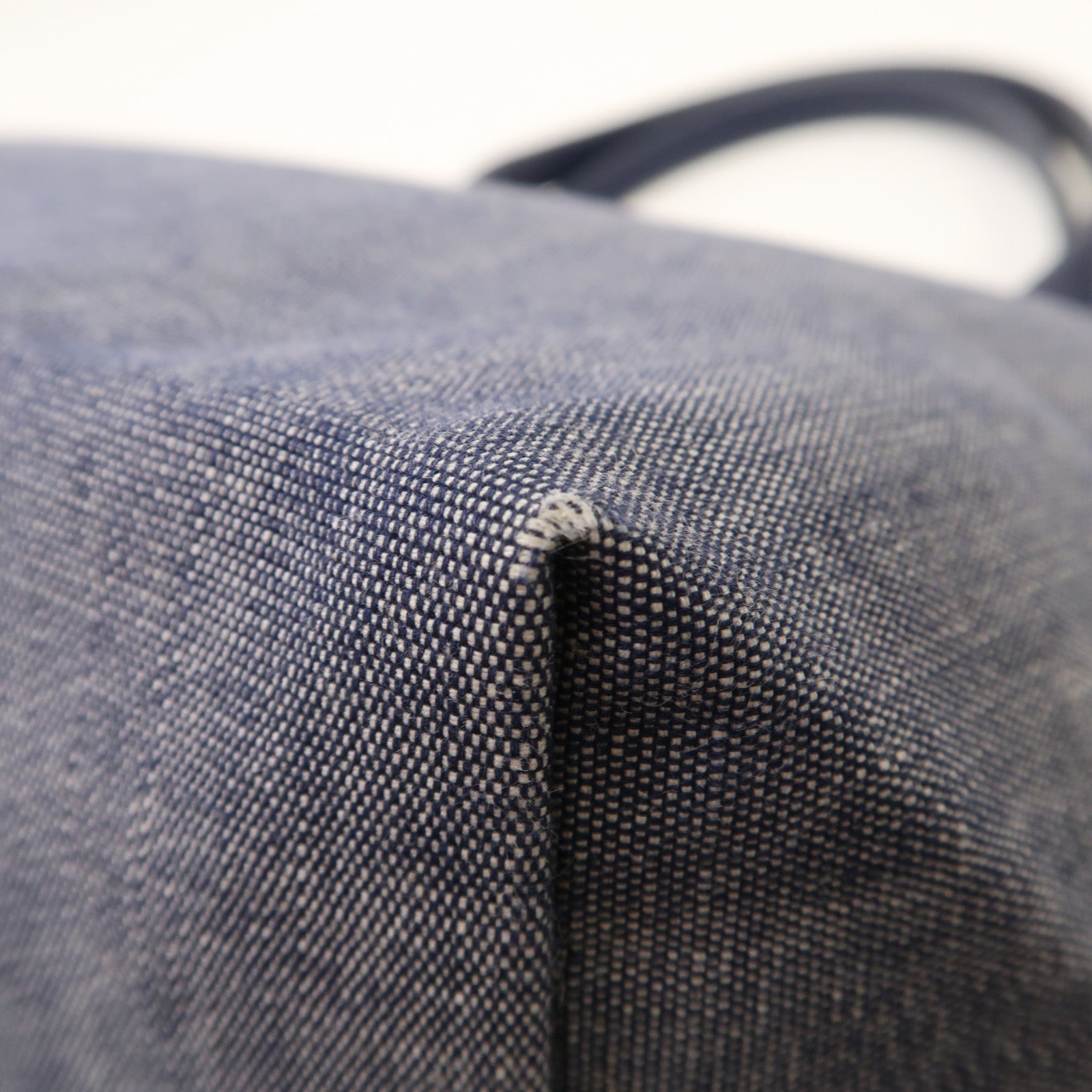 Longchamp 牛仔布2 Way Shoulder銀扣手挽肩背兩用袋紅色/藍色