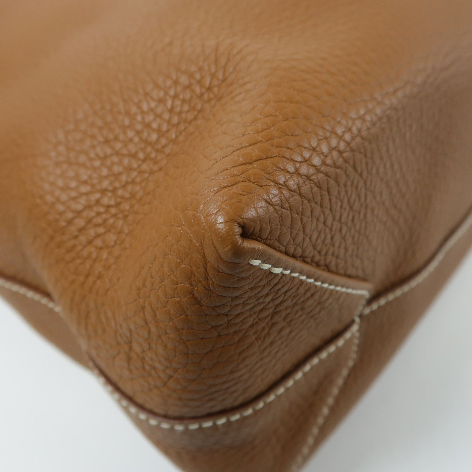 HERMES Clemence皮革Double Sens 45肩背袋Gold/Orange