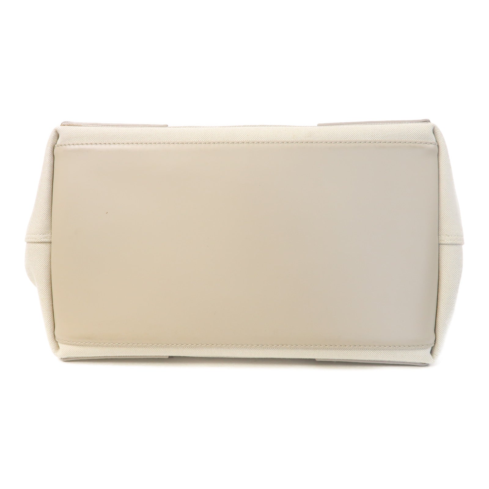 BALENCIAGA 帆布Tote Bag銀扣手挽袋米色