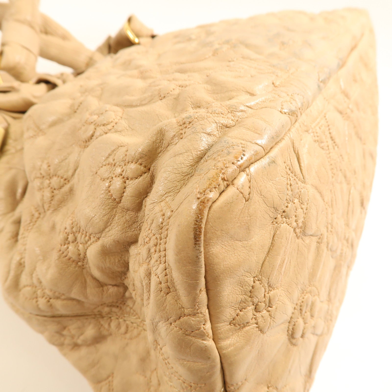 LOUIS VUITTON 【激減優惠】羊皮皮革 Olympe Stratus 金扣肩背袋