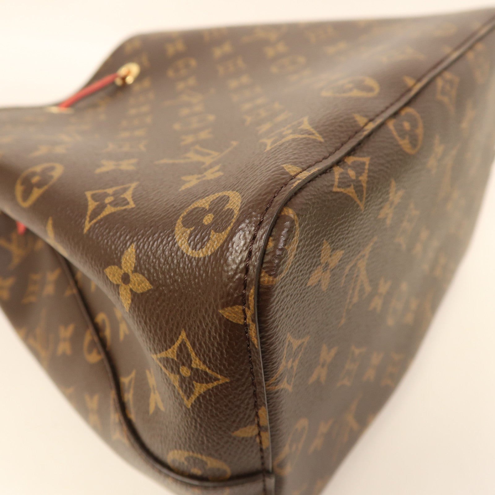 LOUIS VUITTON Monogram Neo Noe Bucket Bag金扣肩背袋Coquelicot/紅色