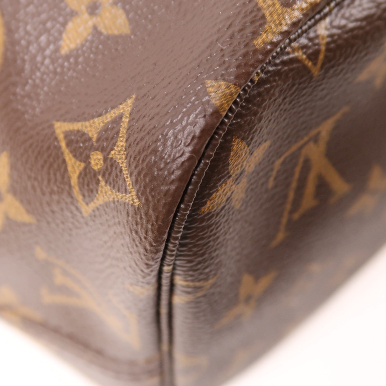 LOUIS VUITTON Monogram Macassar World Tour Neverfull MM金扣手挽袋