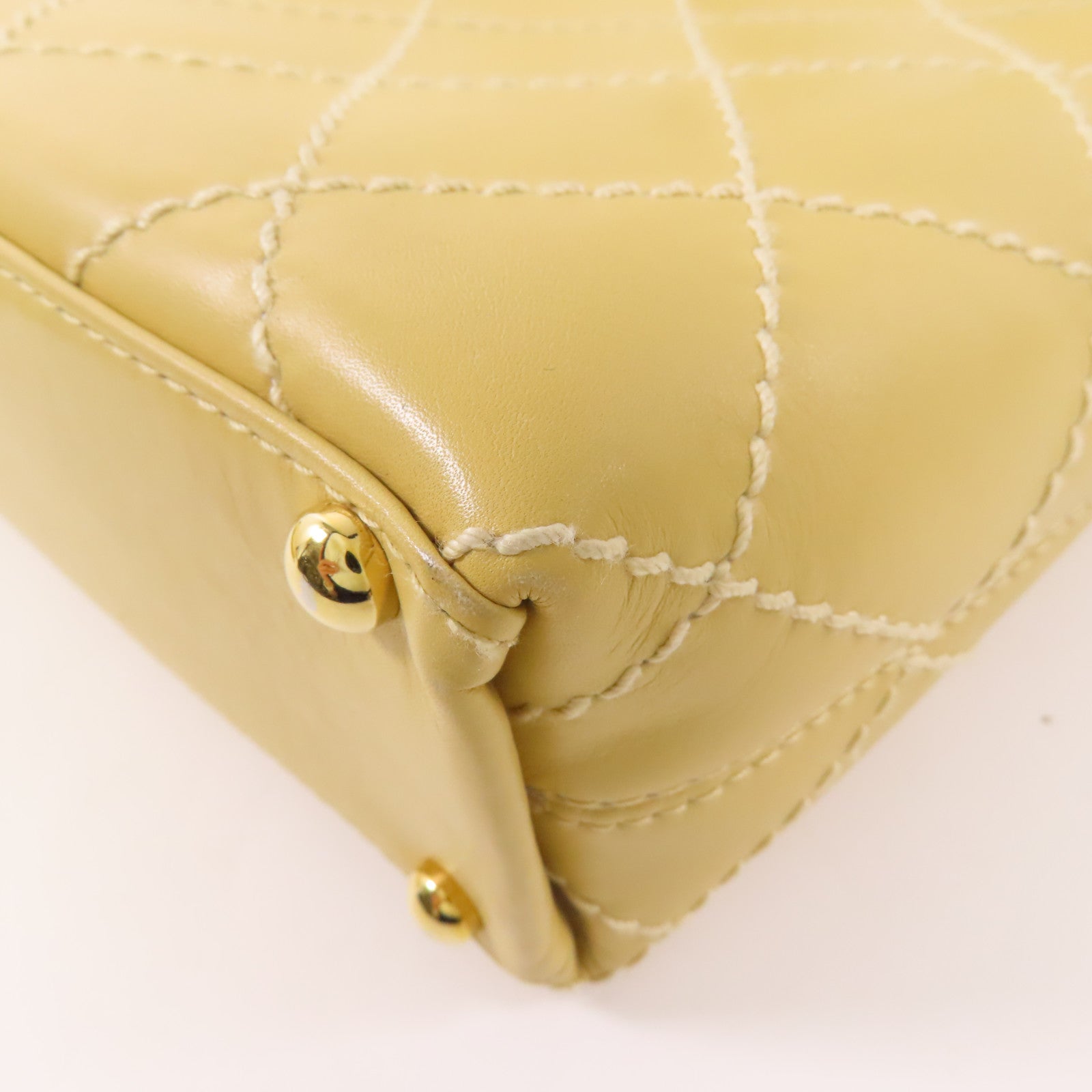 CHANEL 牛皮皮革Vintage Tote Bag金扣手挽袋
