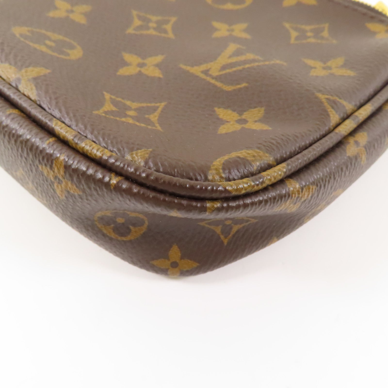 LOUIS VUITTON Monogram Multi Pochette Accessoires金扣肩背袋棕色