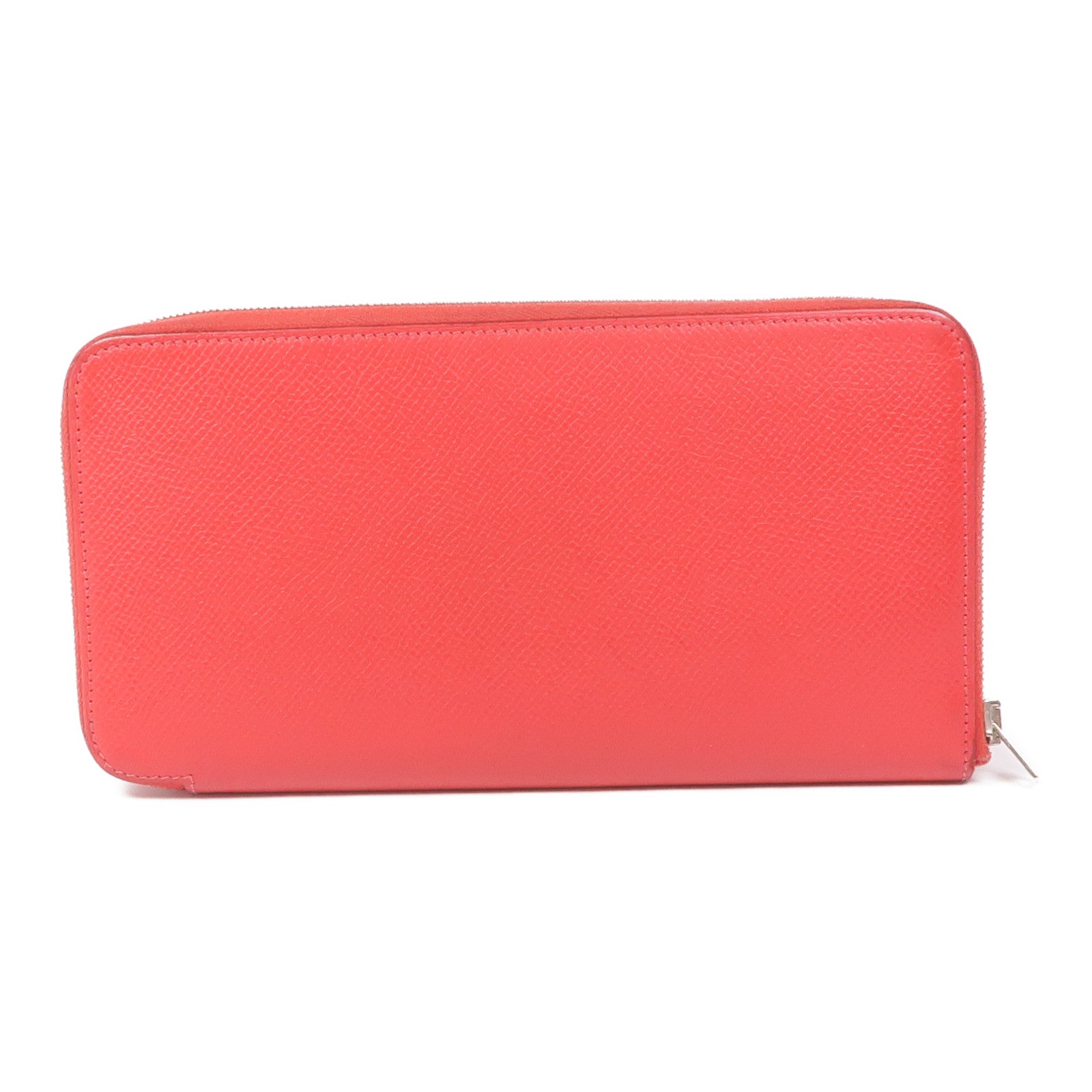 HERMES Epsom皮革Silk'In Long Wallet銀扣長錢包