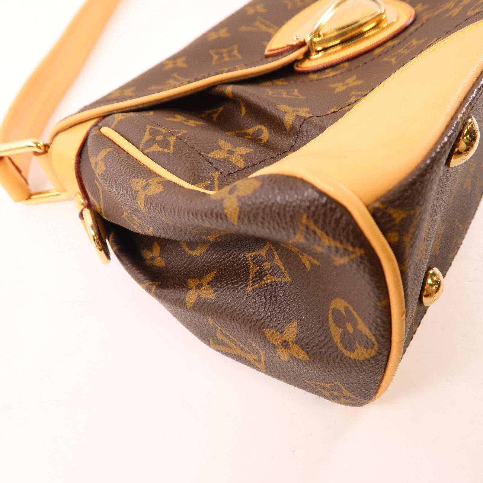 LOUIS VUITTON Monogram Beverly MM金扣肩背袋