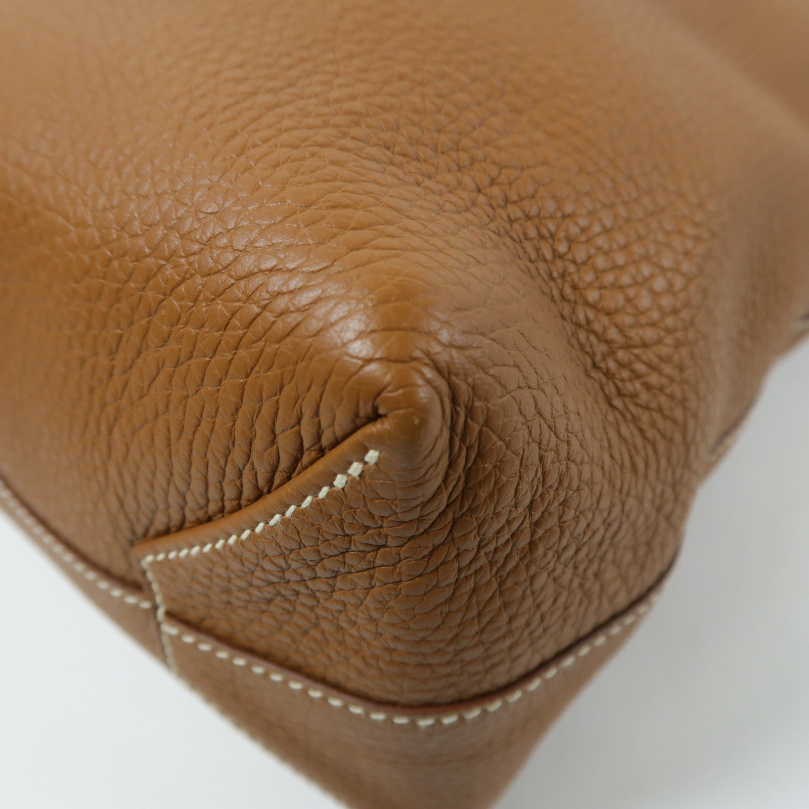 HERMES Clemence皮革Double Sens 45肩背袋Gold/Orange