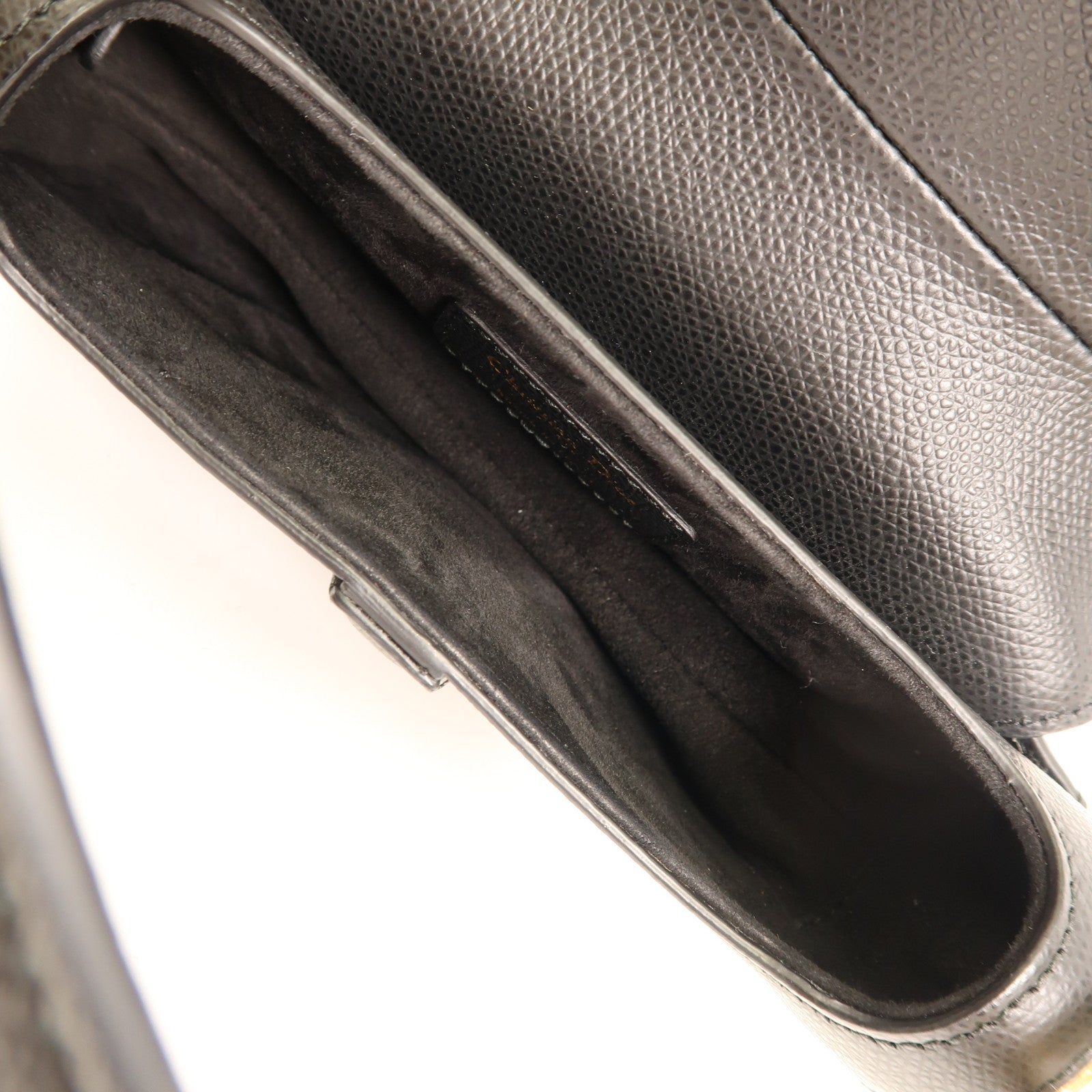 Dior 牛皮皮革Saddle Mini金扣手挽肩背兩用袋