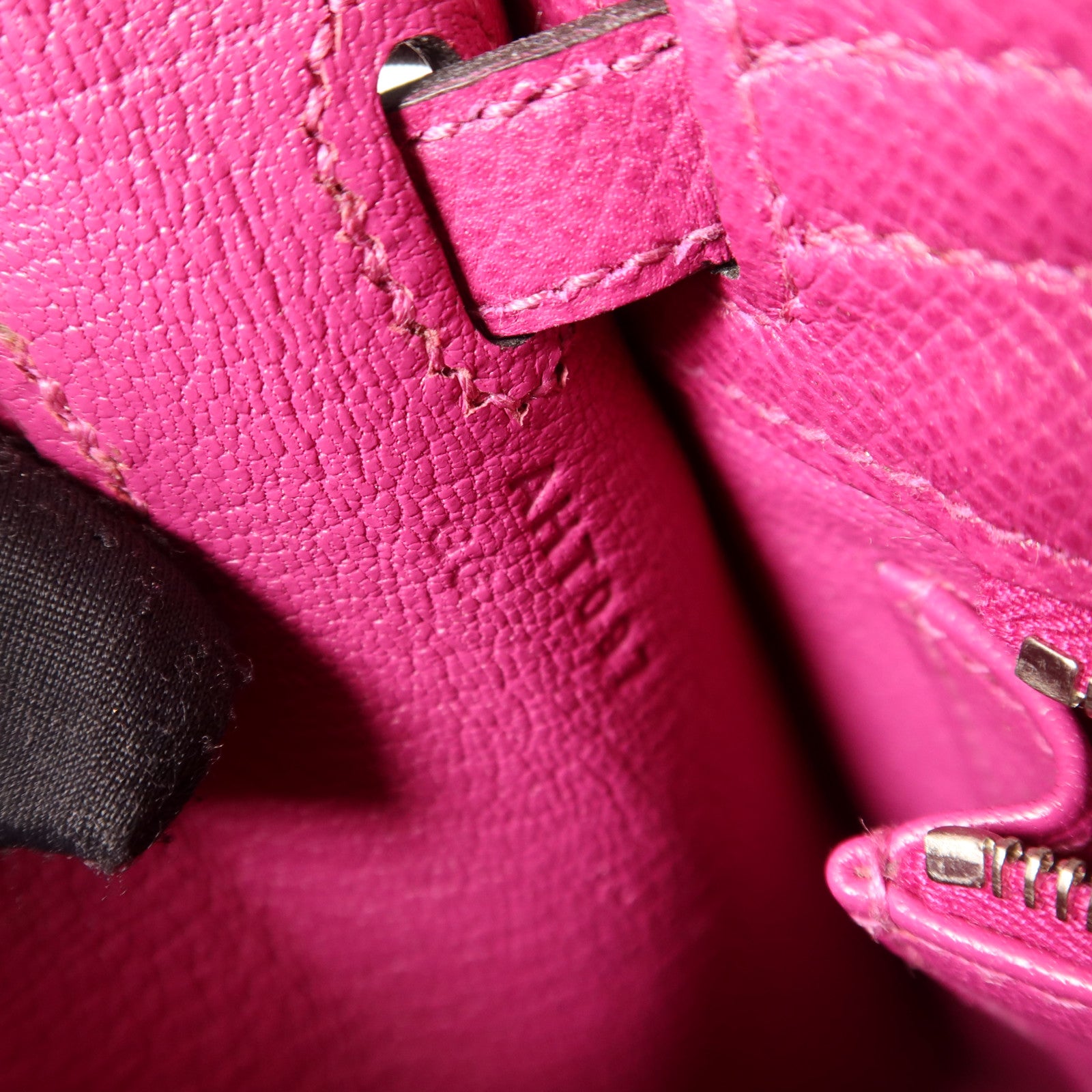 HERMES Epsom皮革Sac Kelly II Sellier 25銀扣手挽肩背兩用袋Rose Pourpre