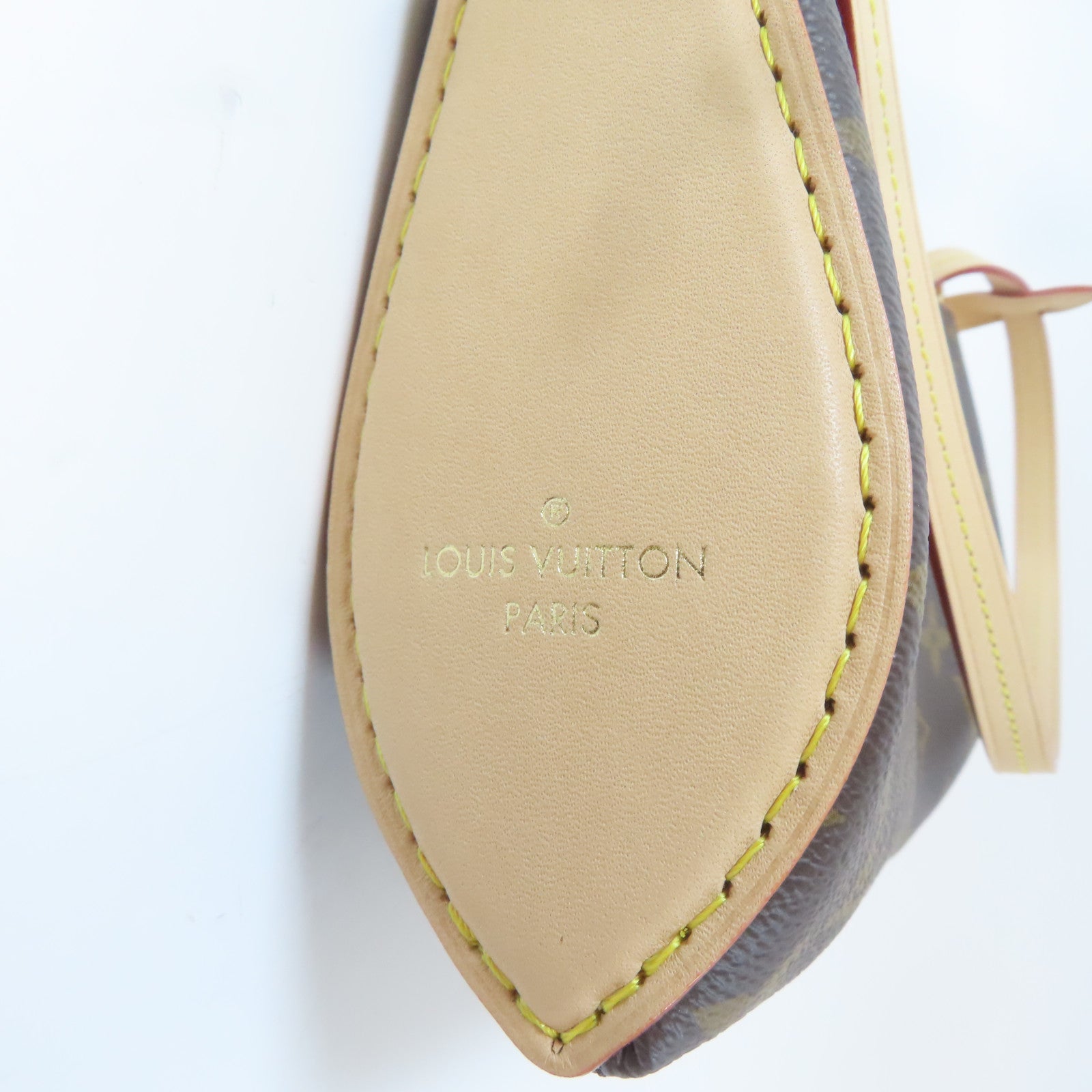 LOUIS VUITTON Monogram Pochette Tirette金扣手挽肩背兩用袋啡色
