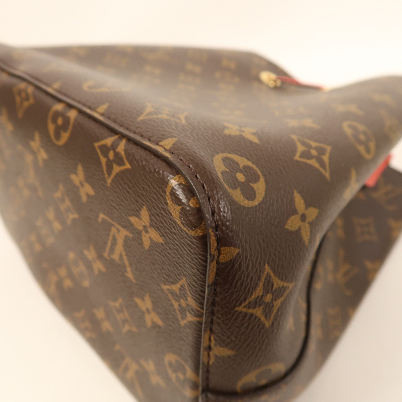 LOUIS VUITTON Monogram Neo Noe Bucket Bag金扣肩背袋Coquelicot/紅色