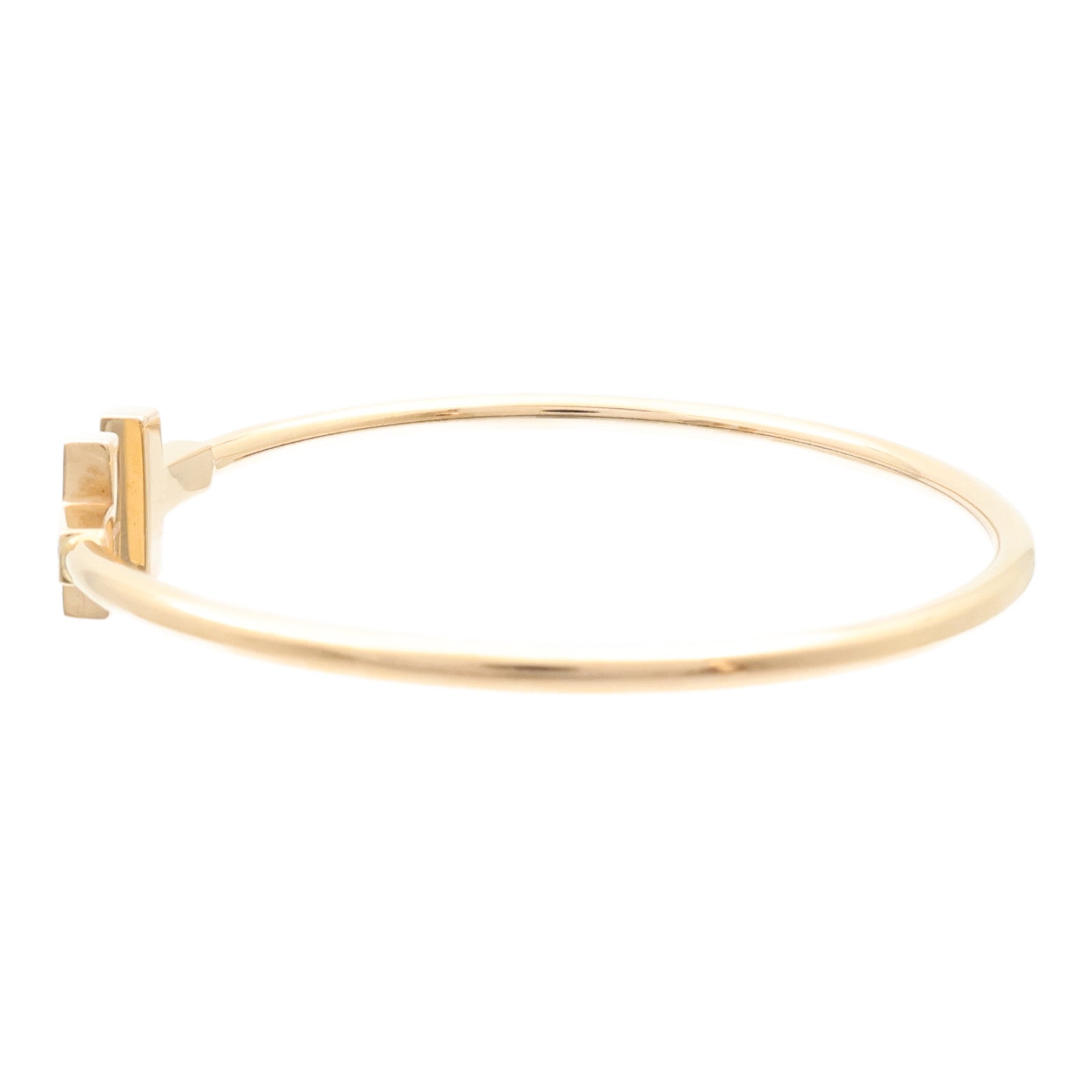 TIFFANY＆CO 18K玫瑰金T Wire Diamond Bangle鑽石手鐲