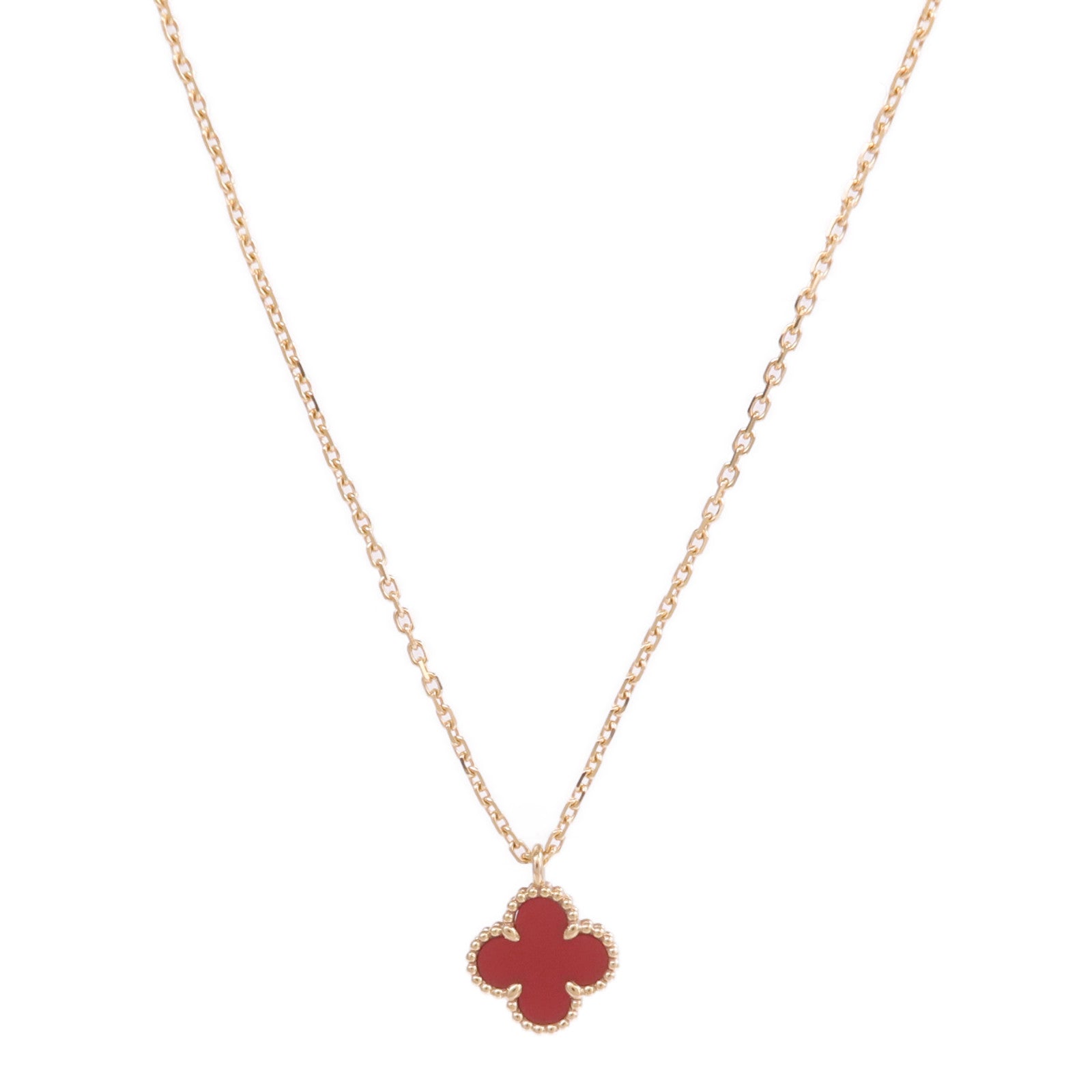 Van Cleef & Arpels 18K玫瑰金Sweet Alhambra項鍊