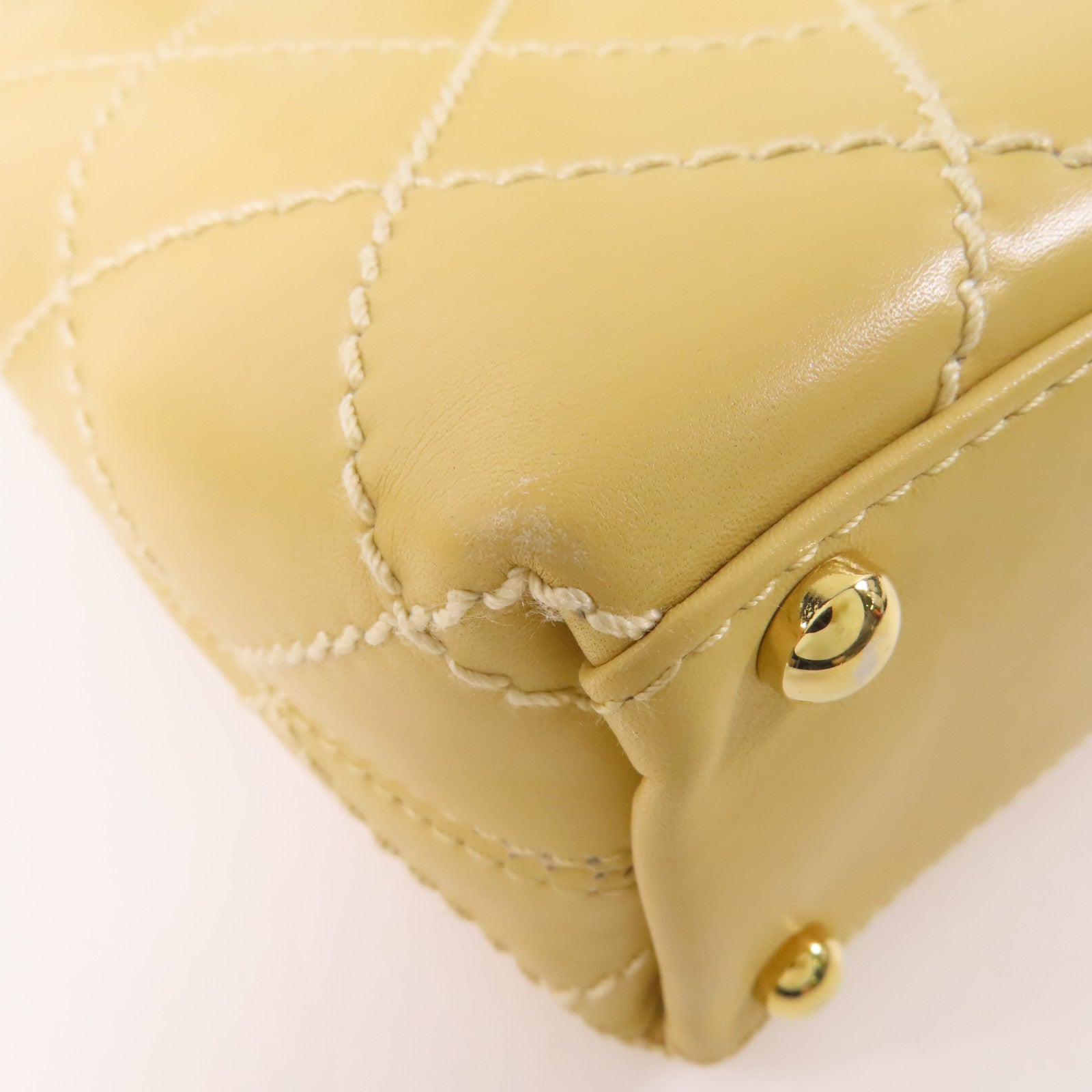 CHANEL 牛皮皮革Vintage Tote Bag金扣手挽袋
