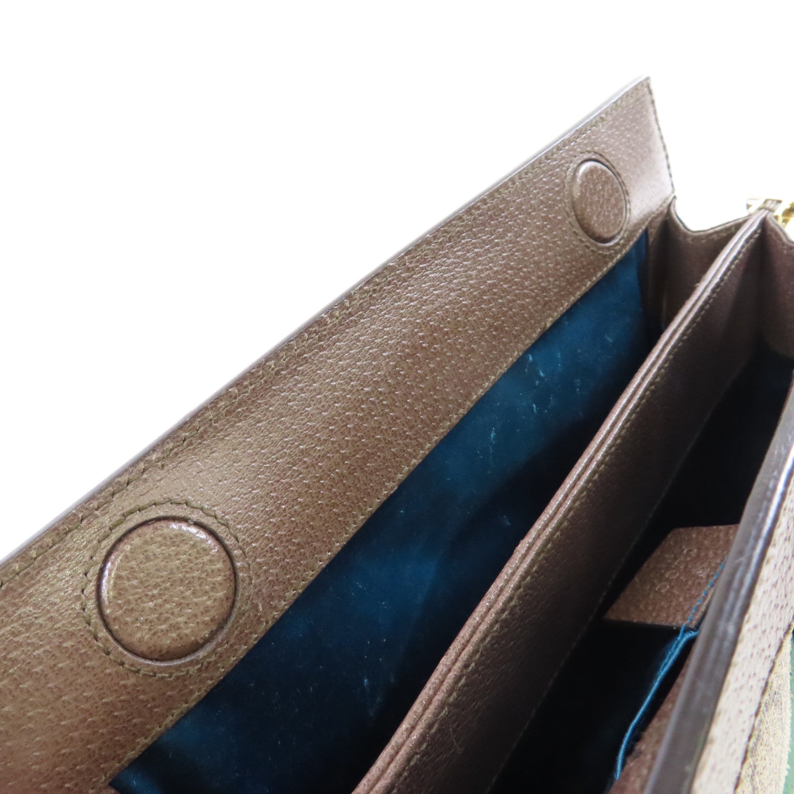 GUCCI 塗層帆布Ophidia GG Small Shoulder Bag金扣鏈帶肩背袋啡色
