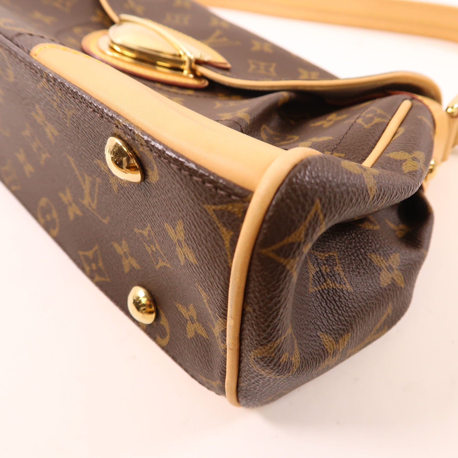 LOUIS VUITTON Monogram Beverly MM金扣肩背袋