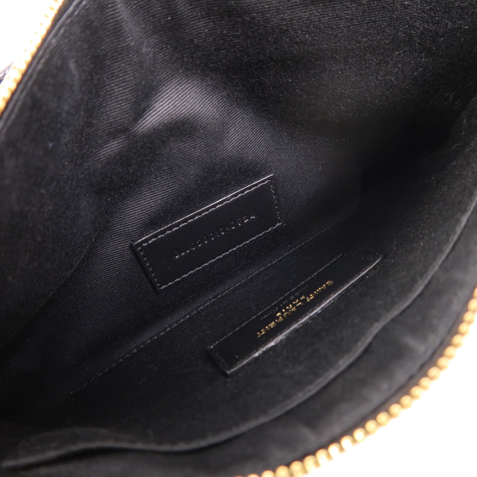 SAINT LAURENT 牛皮皮革Cassandre Matelasse Large Pouch金扣手拿包