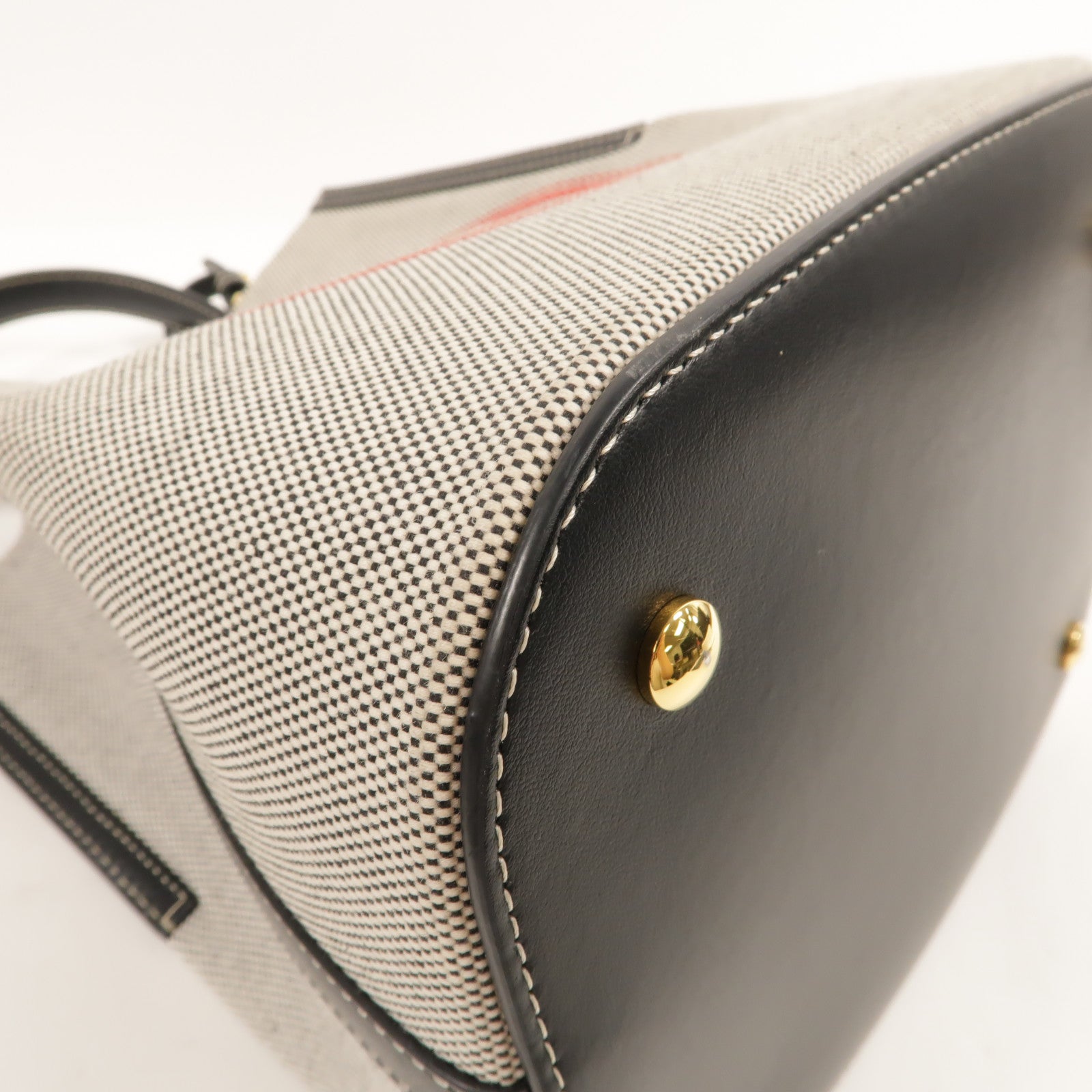 BURBERRY 帆布Small Peggy Bucket Bag手挽肩背兩用袋