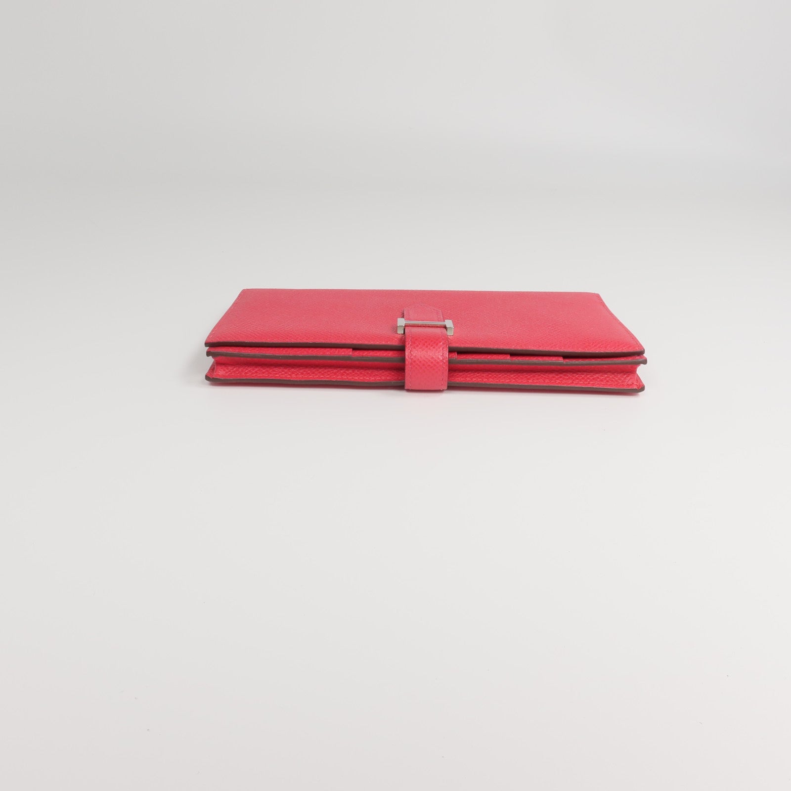 HERMES Epsom皮革Bearn Wallet長錢包Framboise