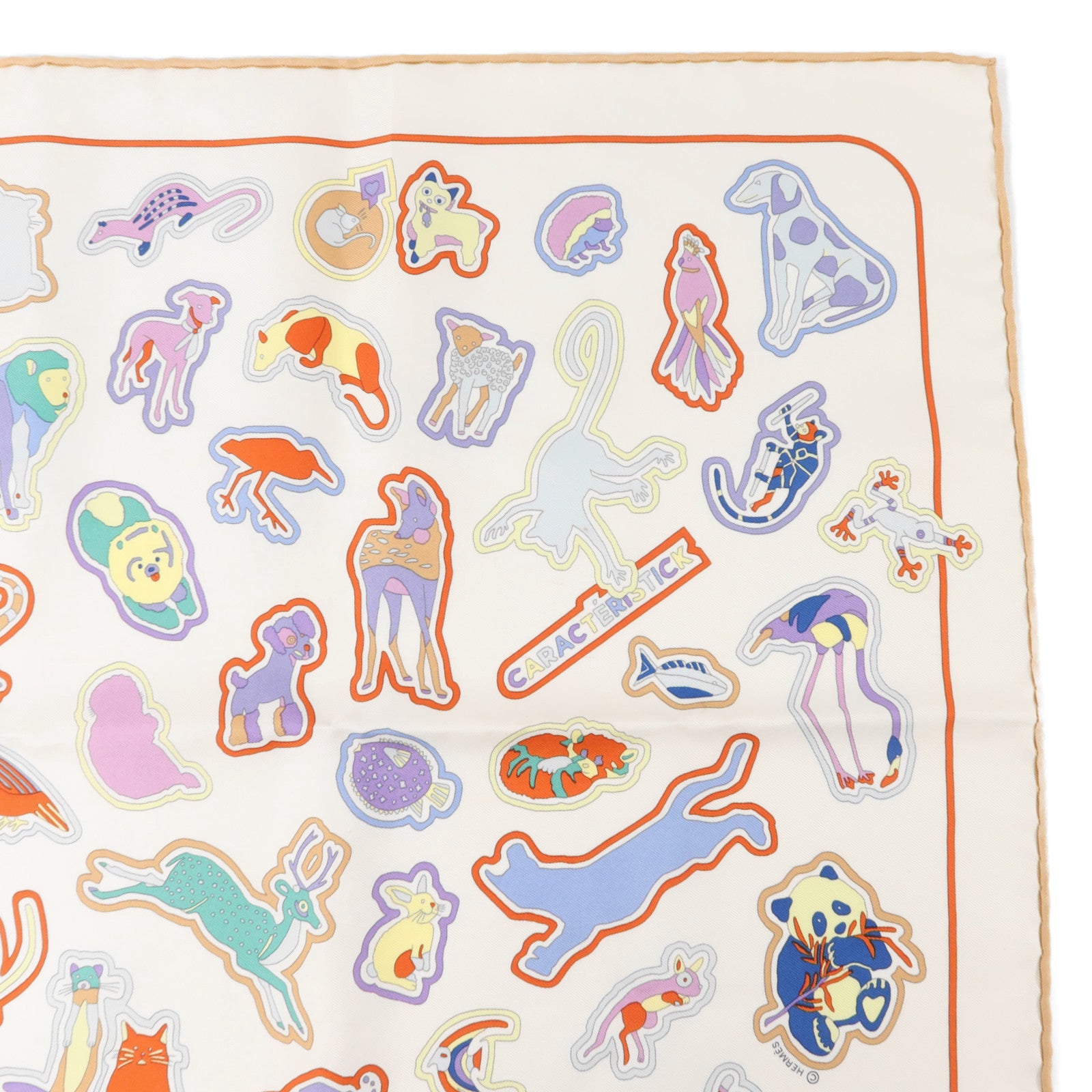 HERMES 絲質Scarf 45x45cm絲巾