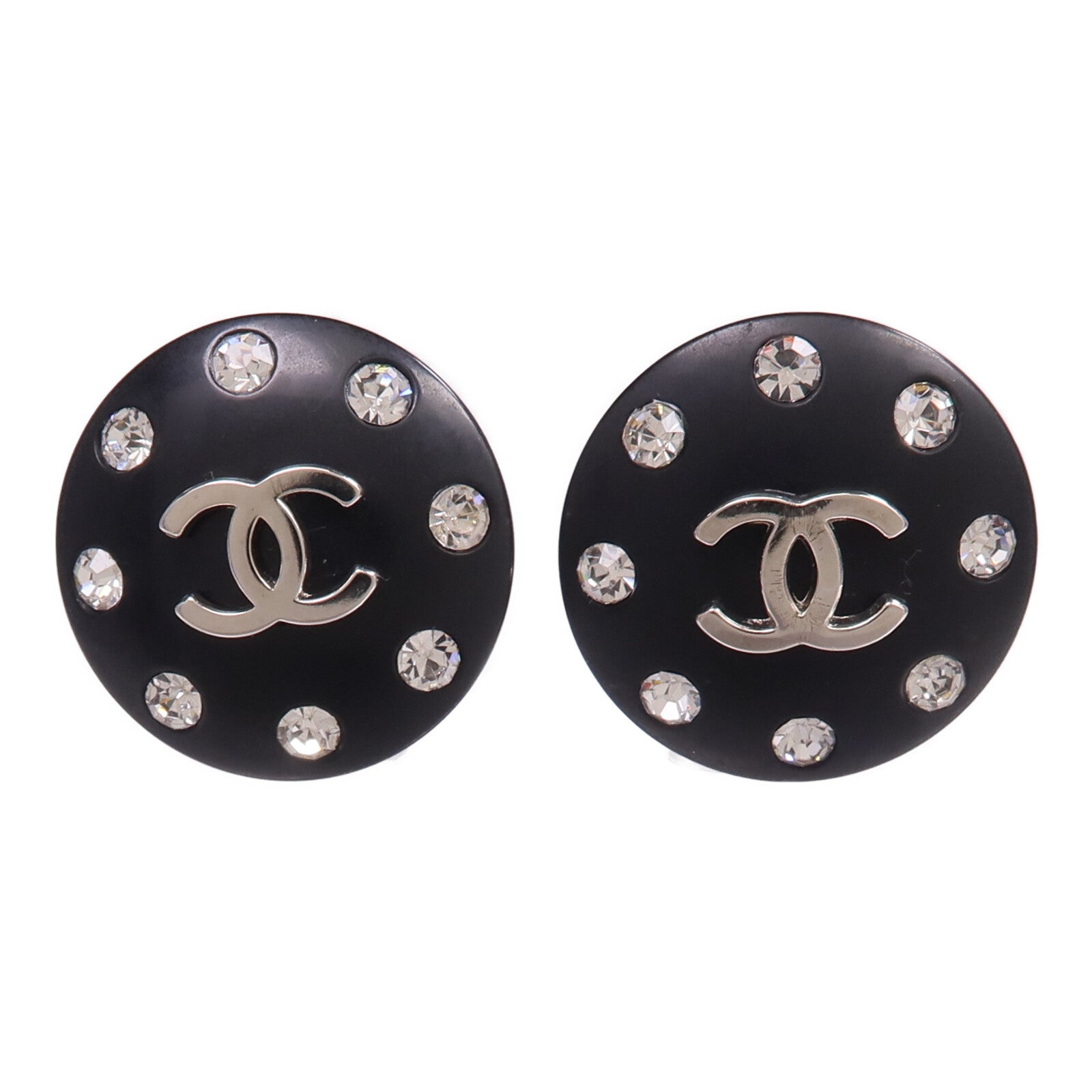 CHANEL 【激減優惠】金屬/水晶Clip On Earrings耳環