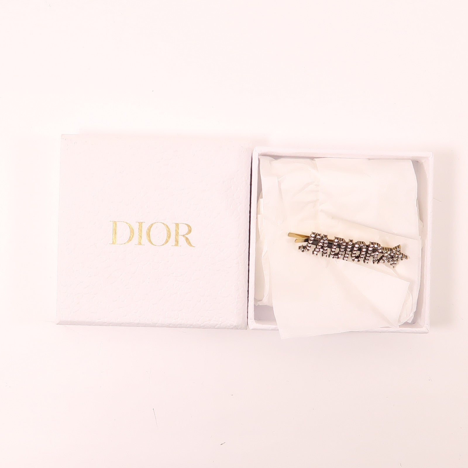 Dior 金屬Hairpin髮夾金色/白色