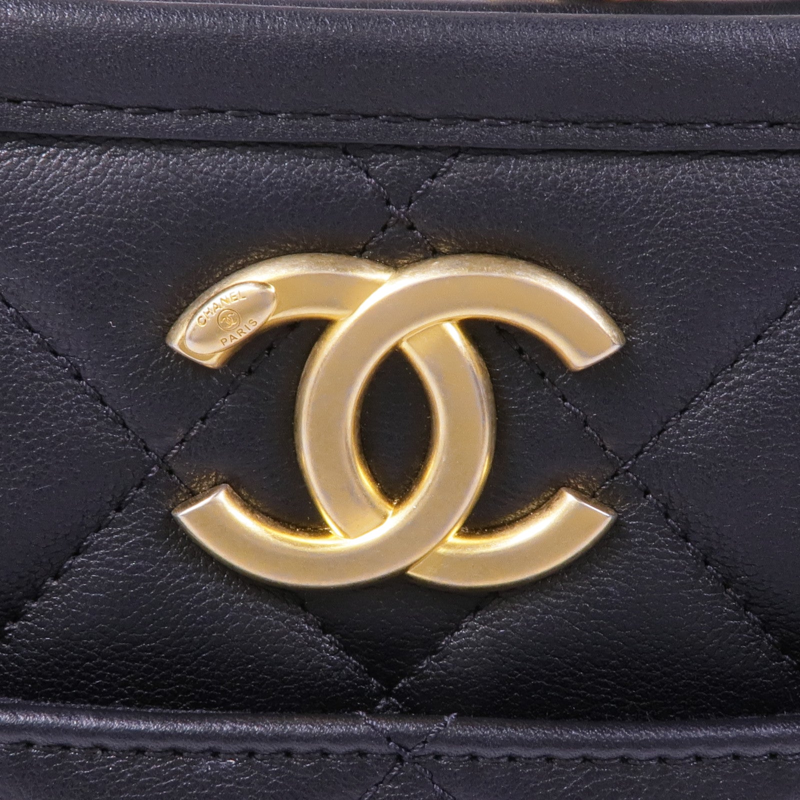 CHANEL 羊皮皮革2way Shoulder Bag金扣手挽肩背兩用袋