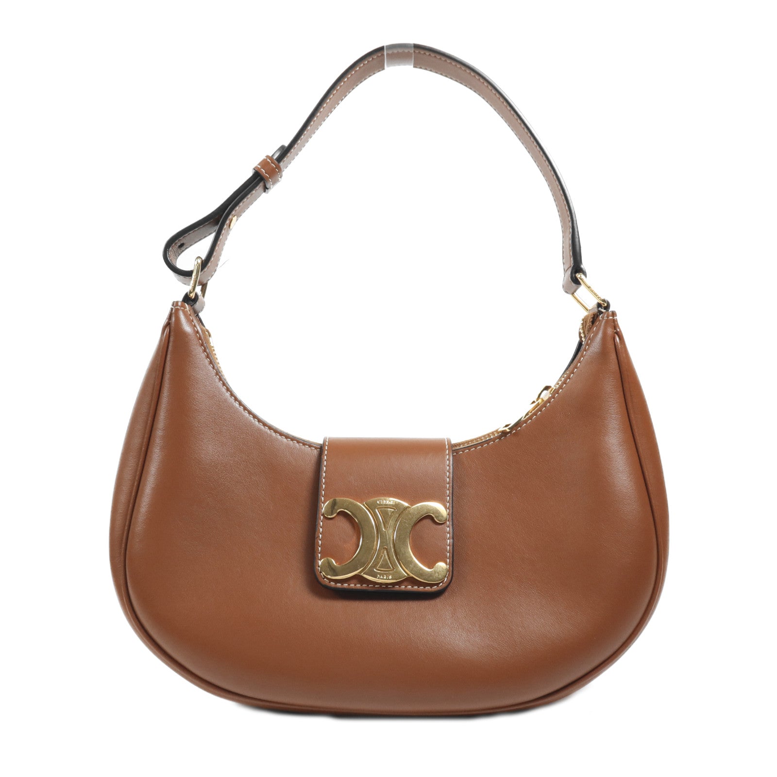 CELINE 牛皮皮革Ava Bag金扣肩背袋