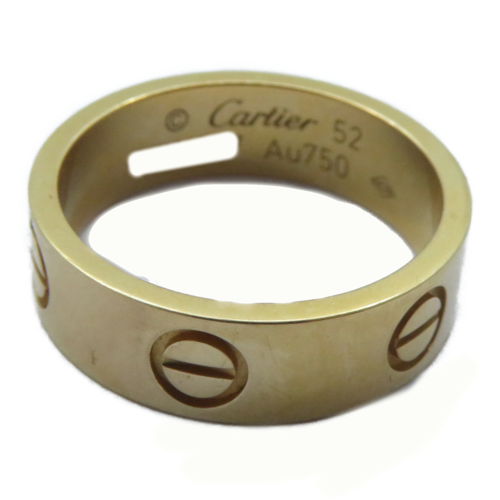 CARTIER 18K玫瑰金Love Ring戒指Cartier#52/US#6