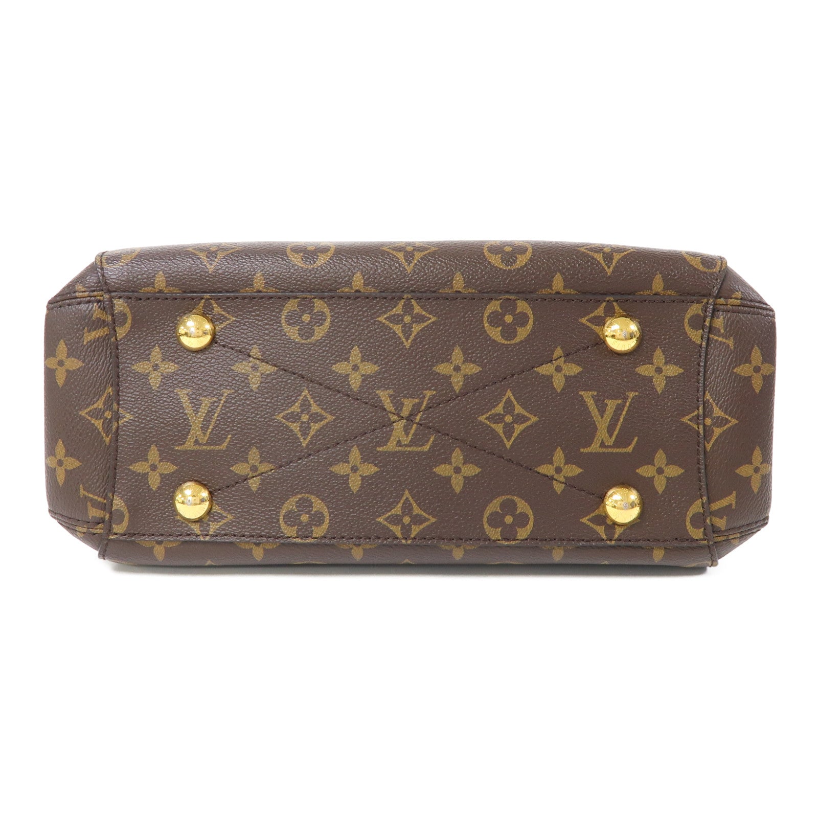 LOUIS VUITTON Monogram Montaigne BB金扣手挽肩背兩用袋啡色