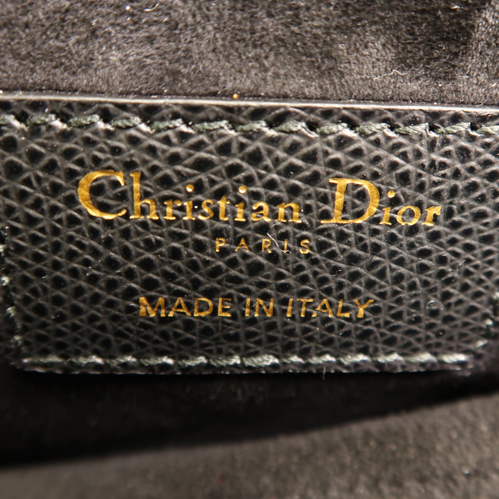 Dior 牛皮皮革Saddle Mini金扣手挽肩背兩用袋