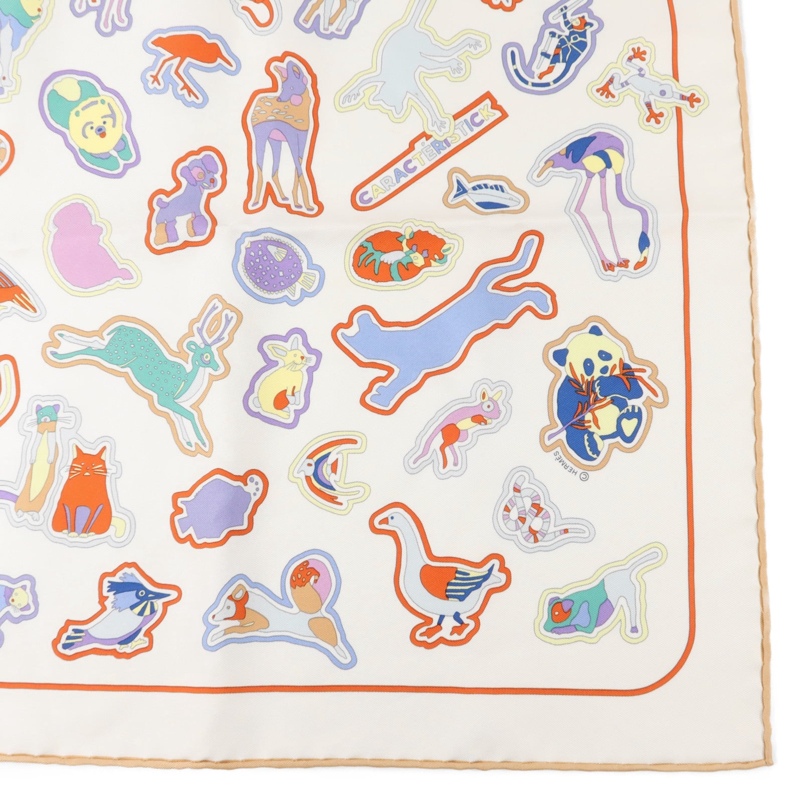 HERMES 絲質Scarf 45x45cm絲巾