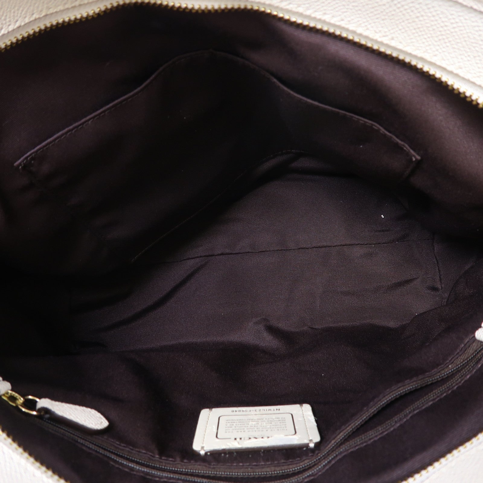 COACH 牛皮皮革Shoulder Bag金扣肩背袋白色