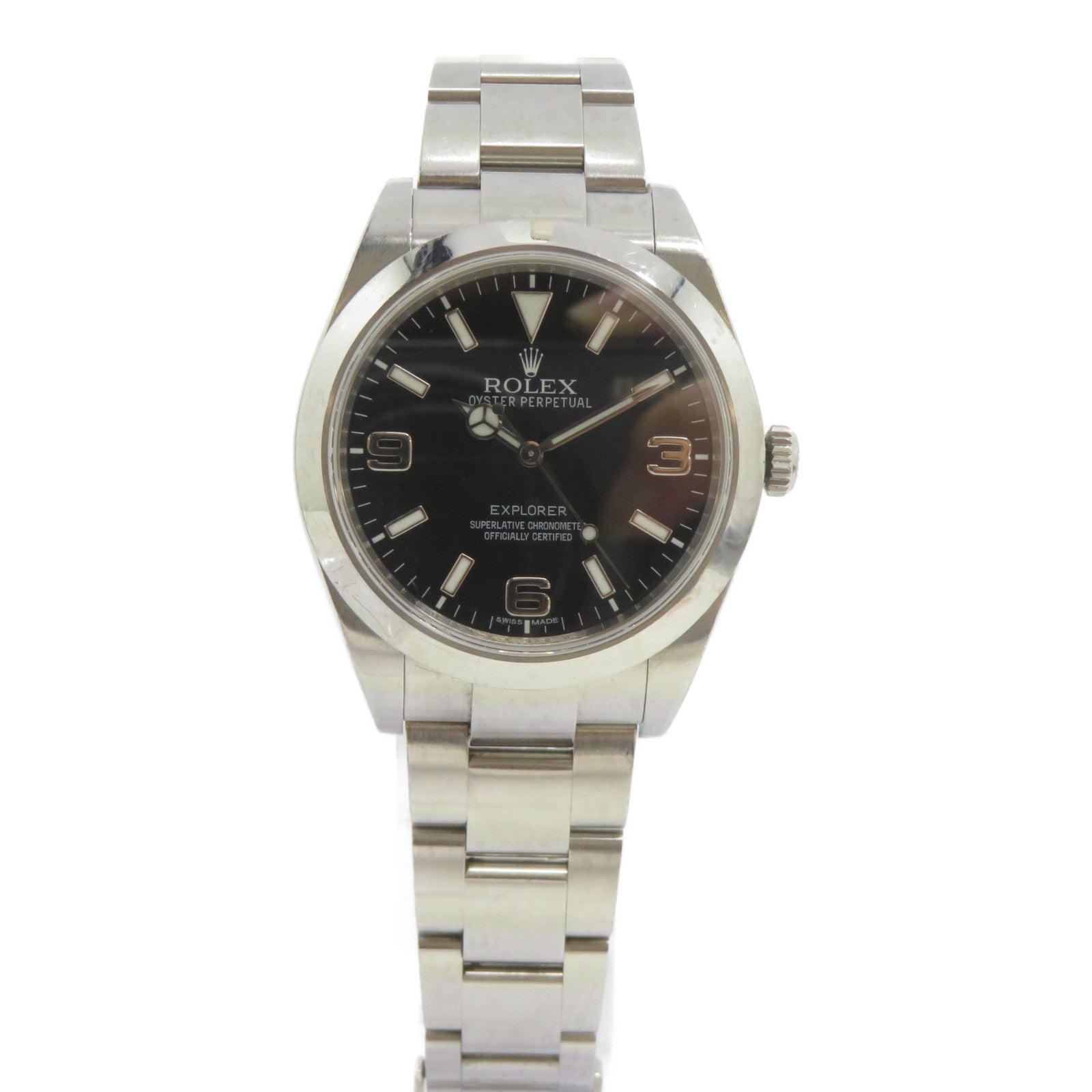 ROLEX ExplorerⅠ不鏽鋼手錶自動機芯黑色
