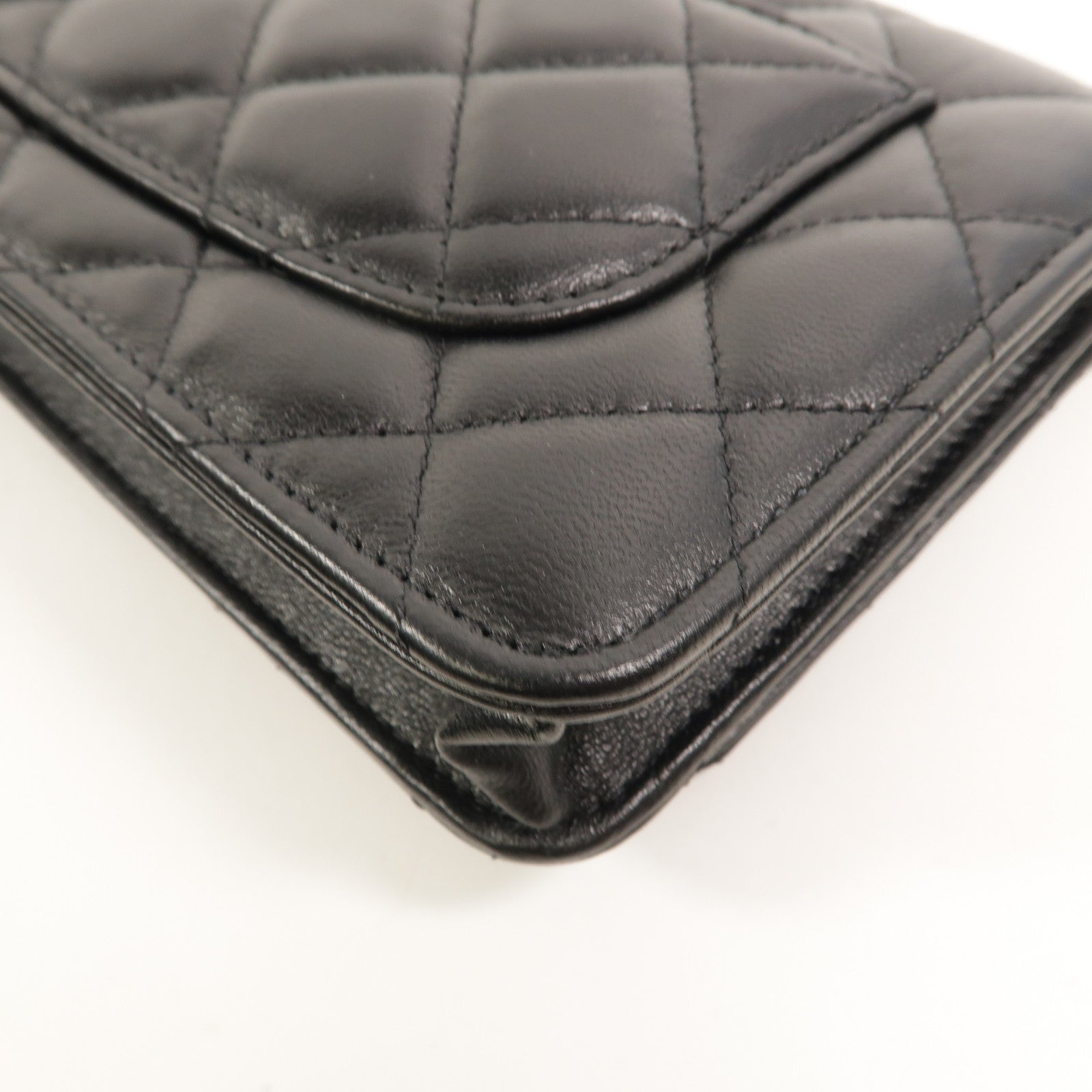 CHANEL 羊皮皮革WOC Wallet On Chain鏈帶肩背袋