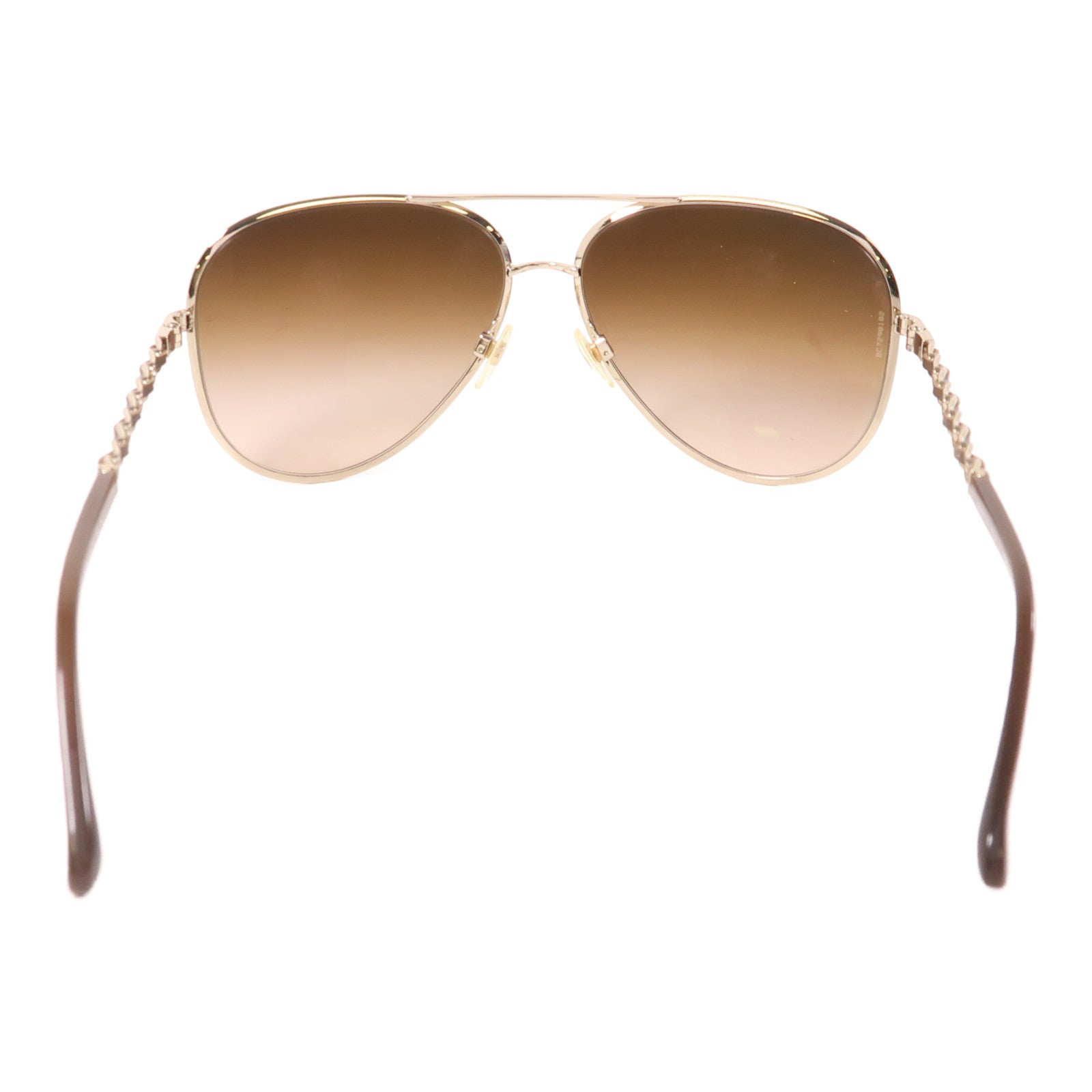 CHANEL 金屬/PVC Sunglasses太陽眼鏡棕色
