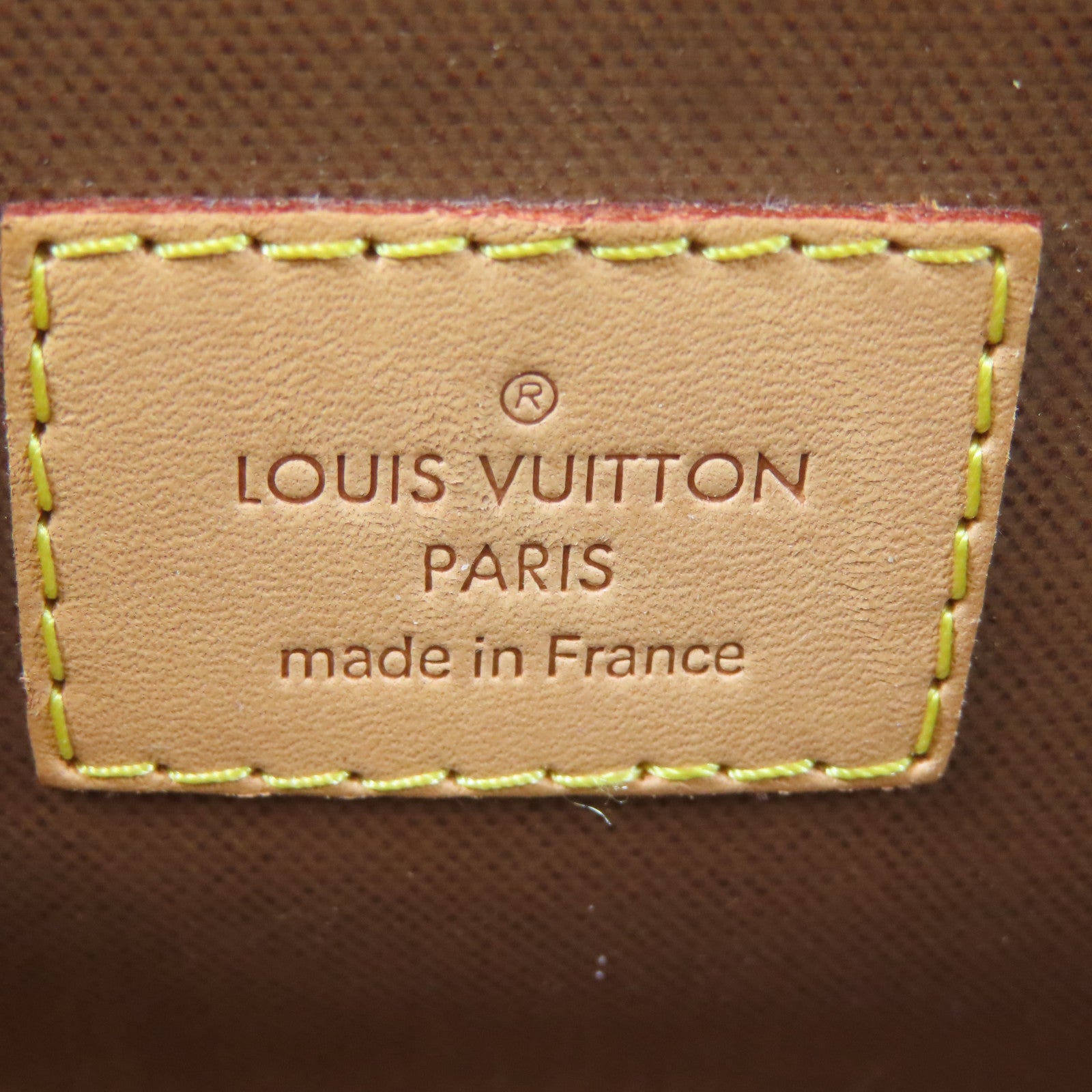 LOUIS VUITTON Monogram Dopp金扣手拿包啡色