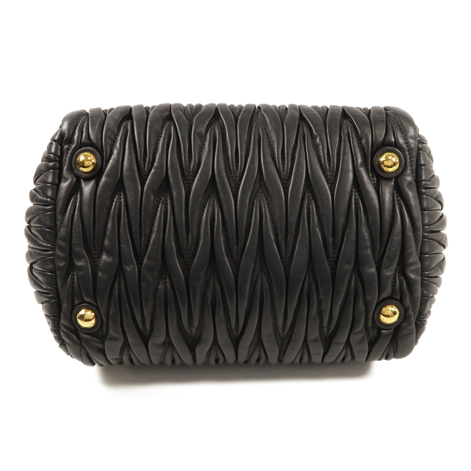 Miu Miu 羊皮皮革2Way Shoulder金扣手挽肩背兩用袋