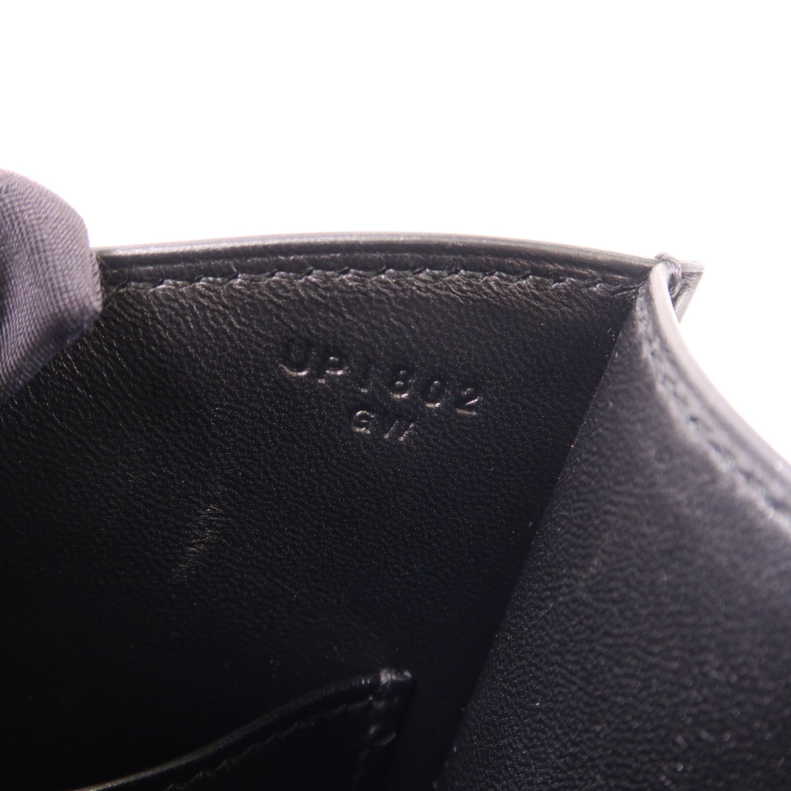 HERMES 皮革Constance 24肩背袋銀扣肩背袋Noir