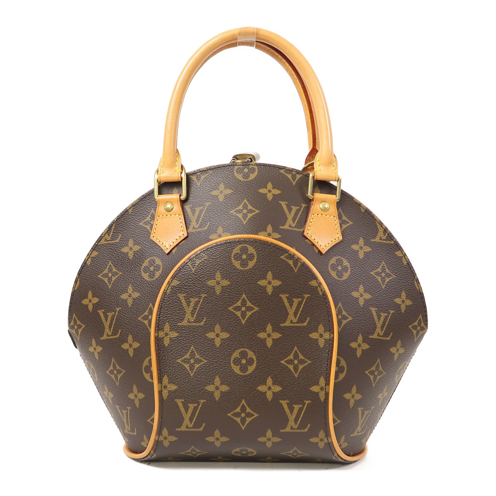 LOUIS VUITTON Monogram Elipse PM金扣手挽袋啡色