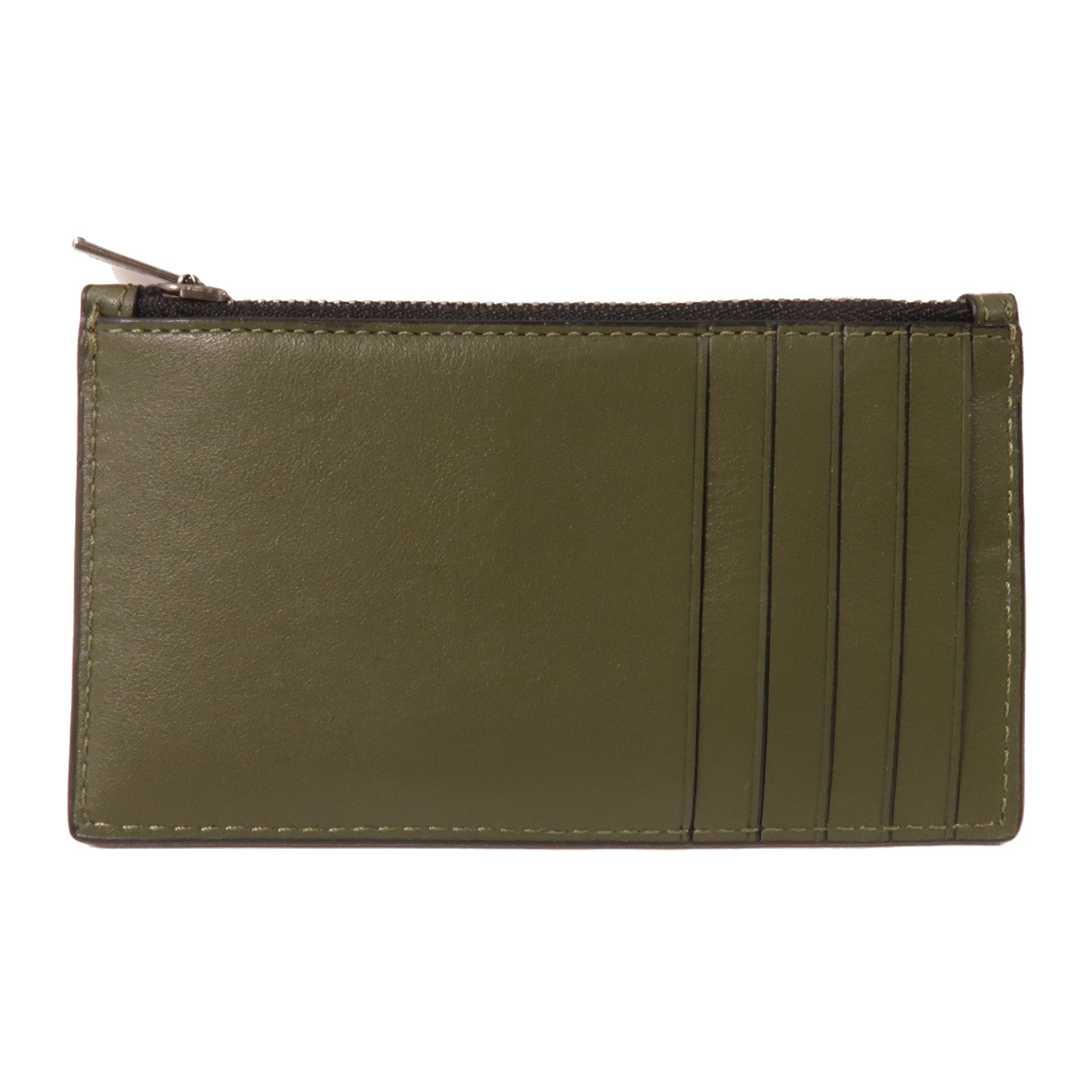 COACH 牛皮皮革Card Case卡片套墨綠色