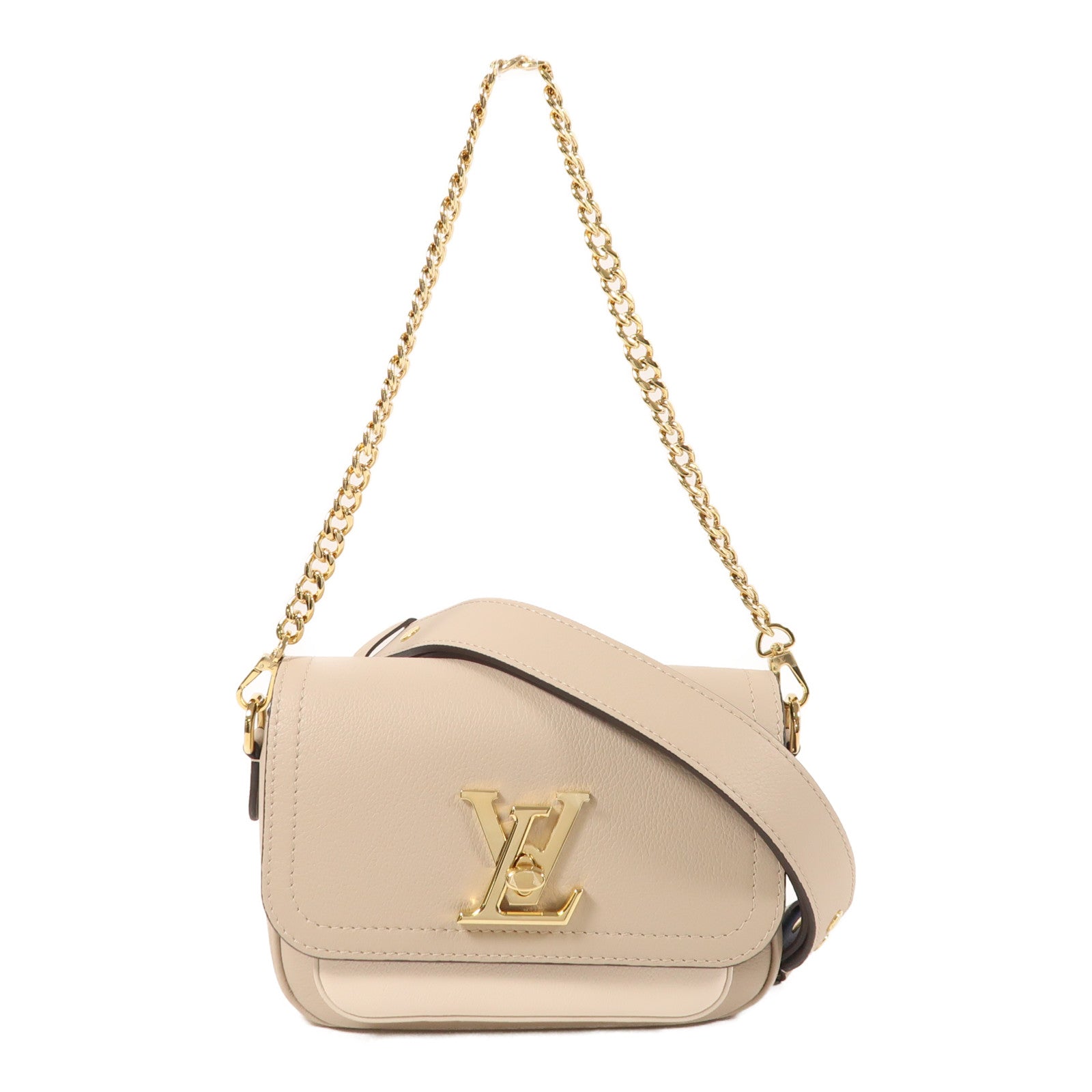 LOUIS VUITTON 牛皮皮革Lockme Tender金扣肩背袋