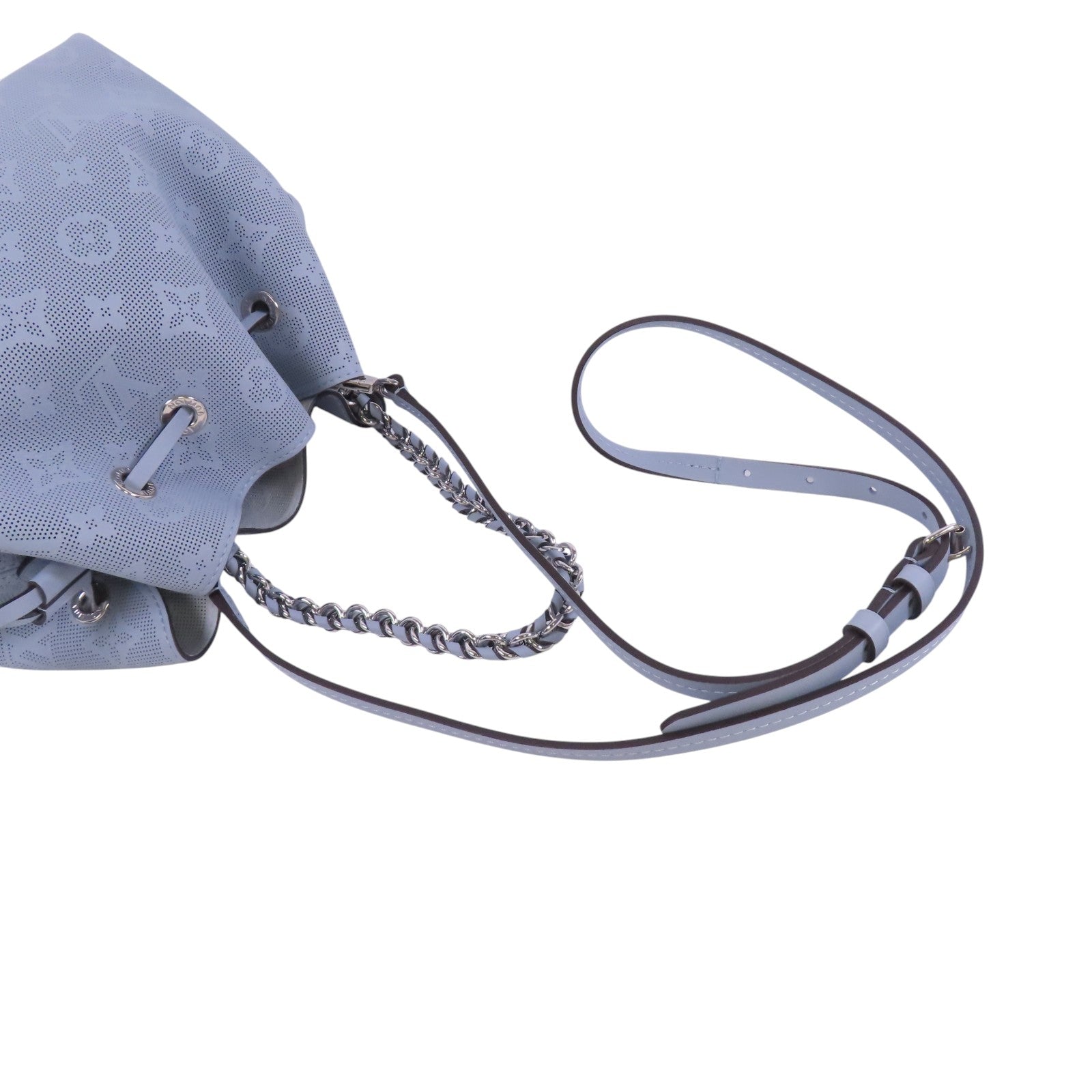 LOUIS VUITTON Mahina Bella銀扣鏈帶手挽肩背兩用袋